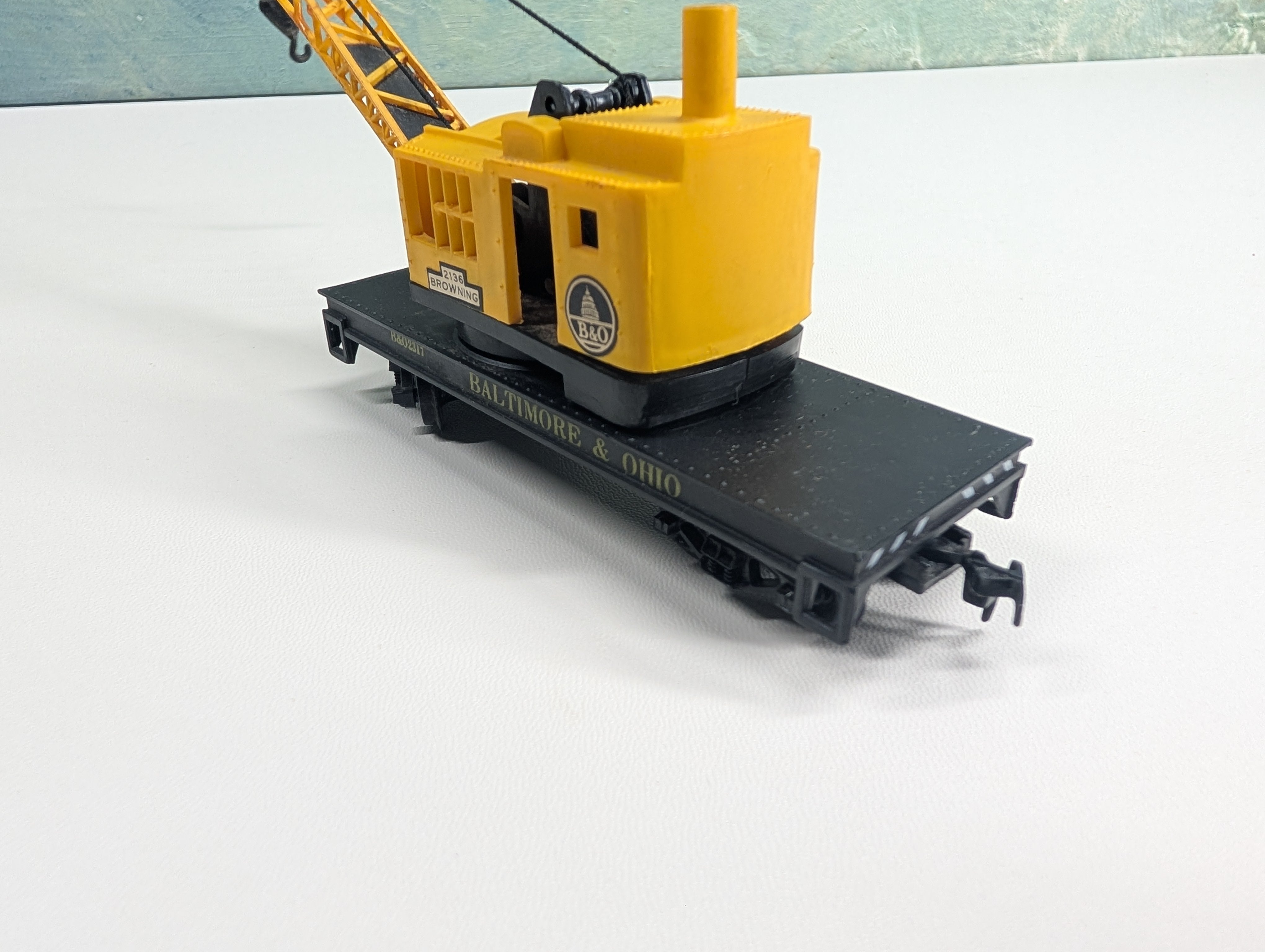 USED Life-Like HO Scale 2136 Browning Crane Baltimore and Ohio B&O #2317