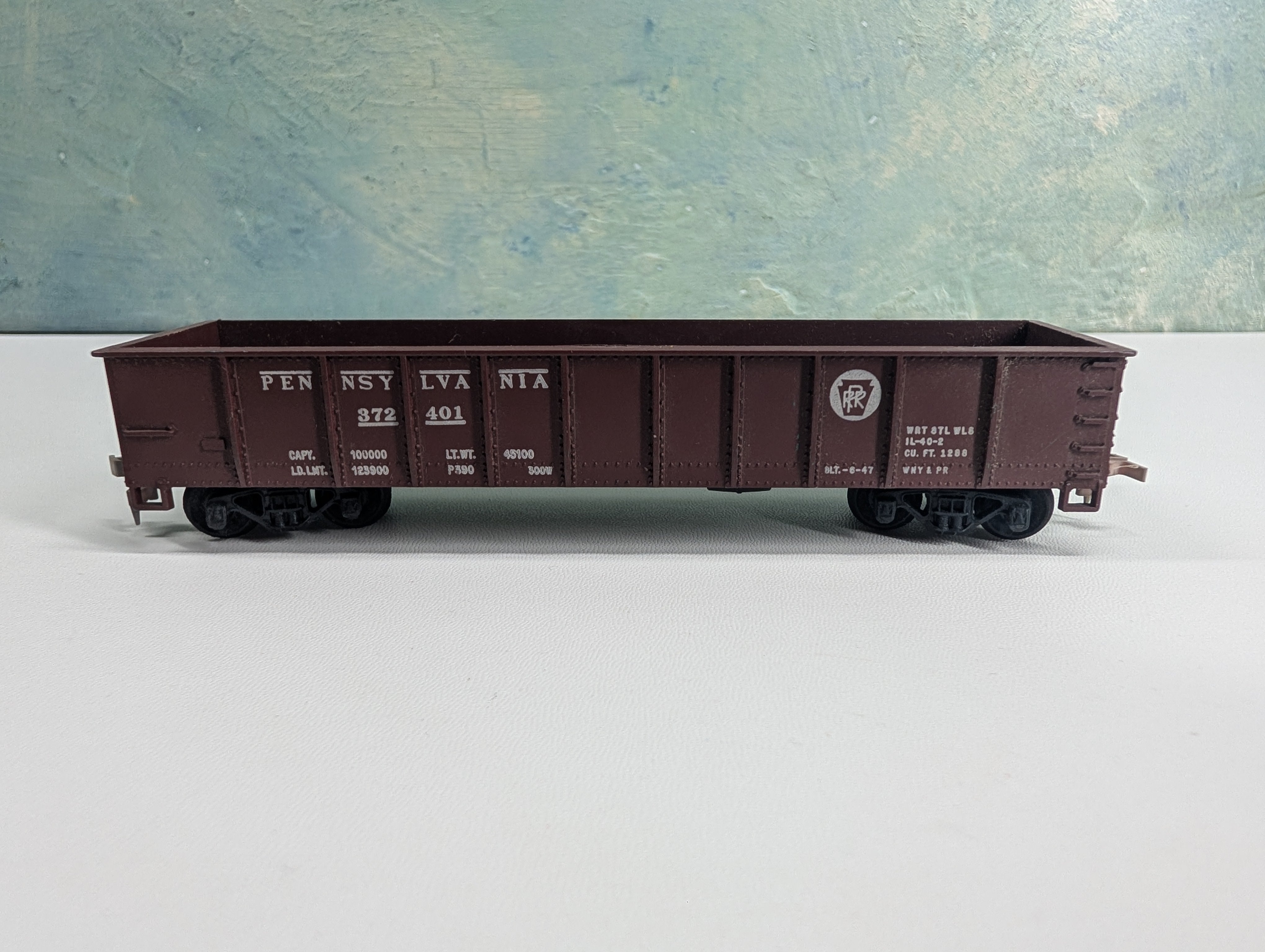 USED Mantua HO Scale 40' Gondola Pennsylvania PRR #372401