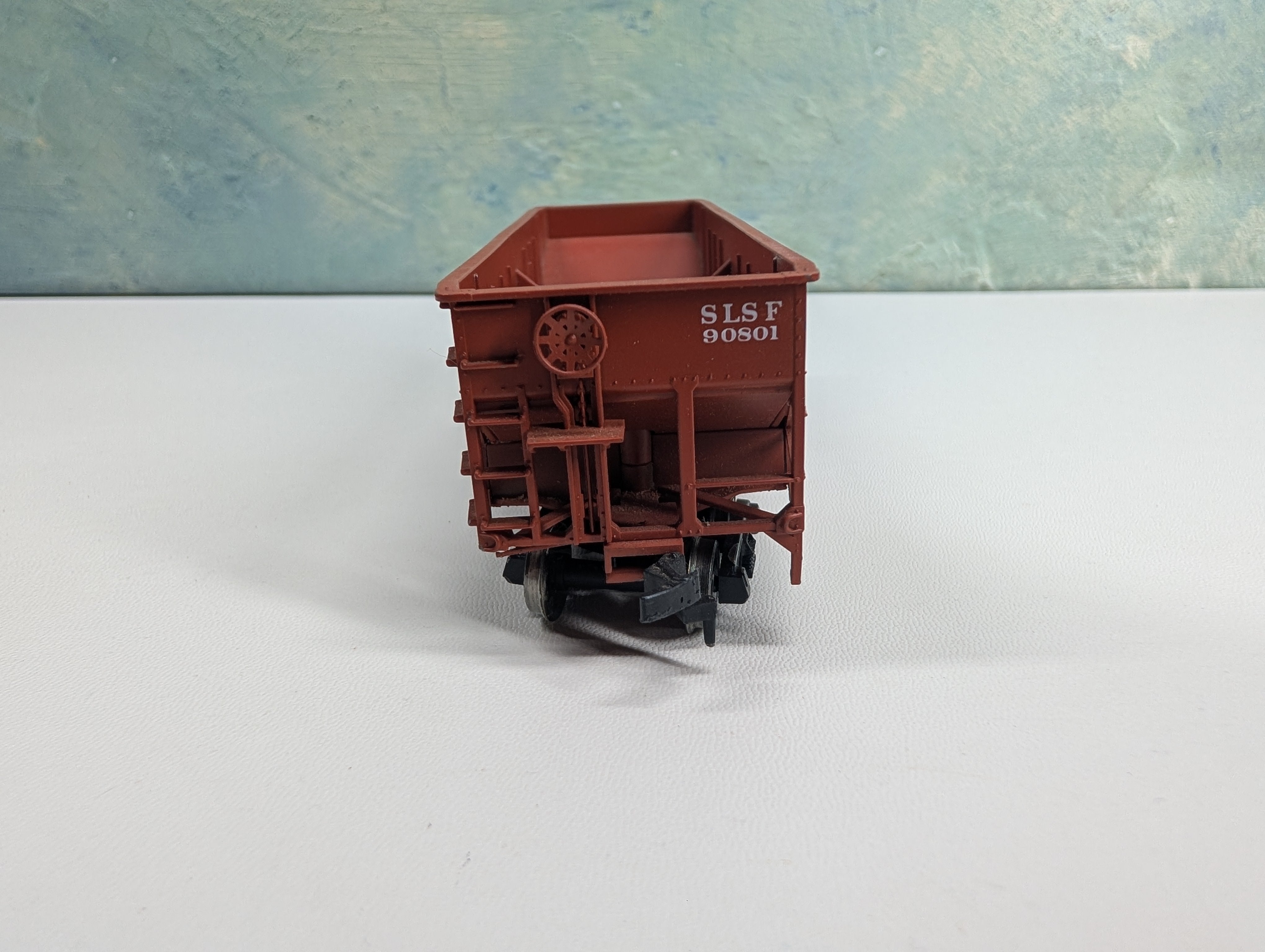 USED Atlas HO Scale 2 Bay Offset Side Hopper Frisco SL-SF #90801 Metal Wheels