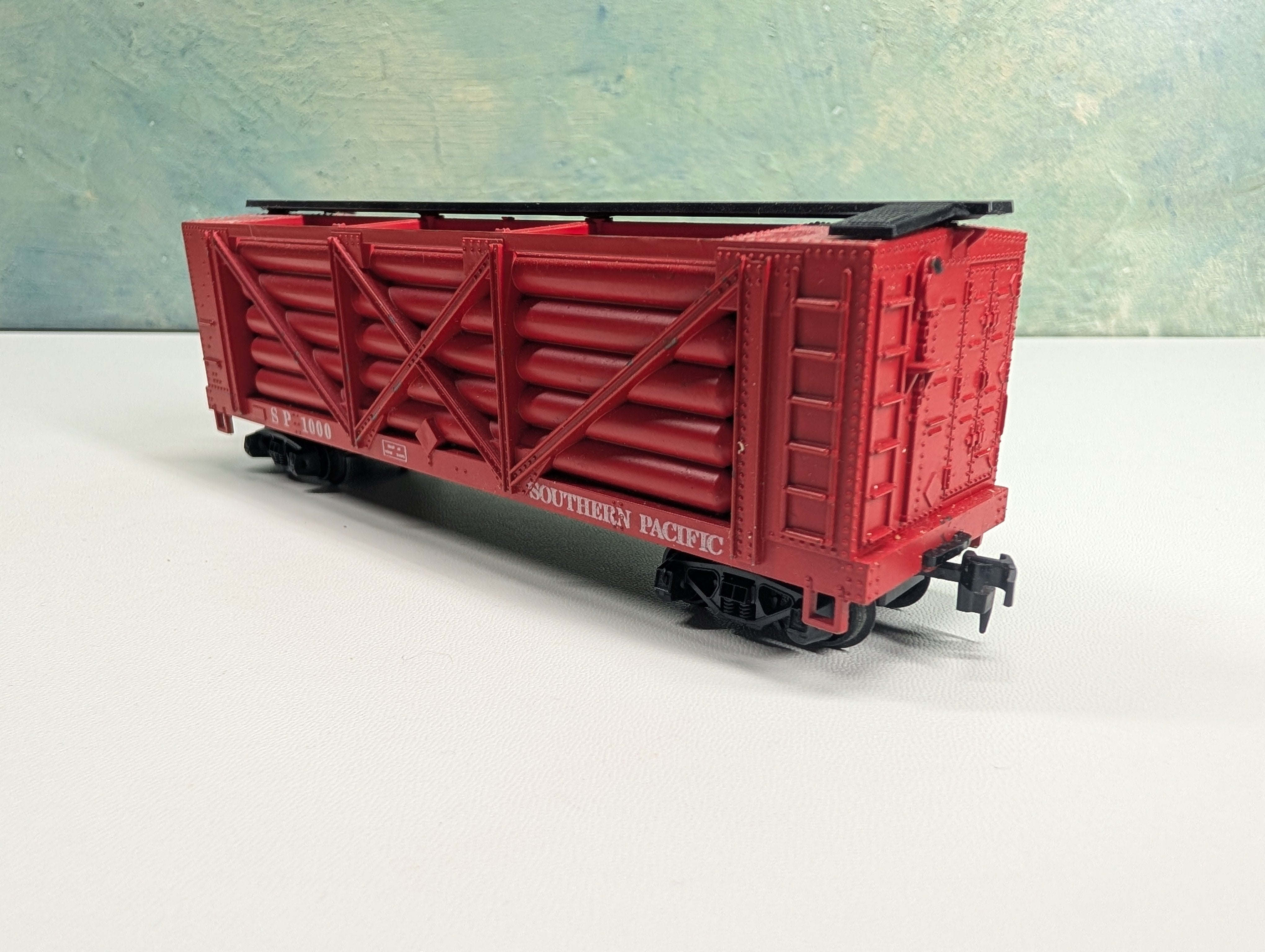 USED ROCO HO Scale 41' Helium Carrier Car Southern Pacific SP #1000