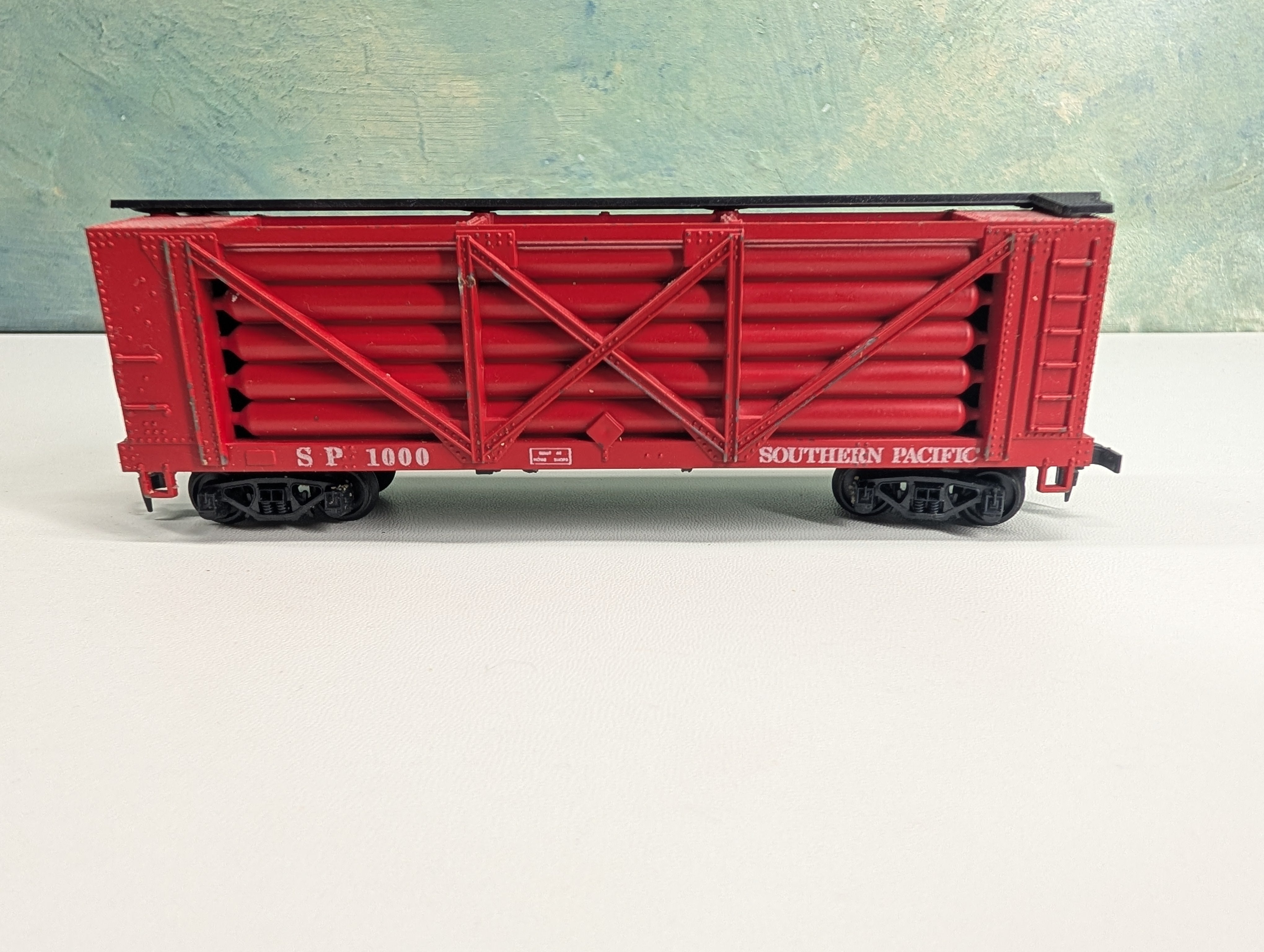 USED ROCO HO Scale 41' Helium Carrier Car Southern Pacific SP #1000