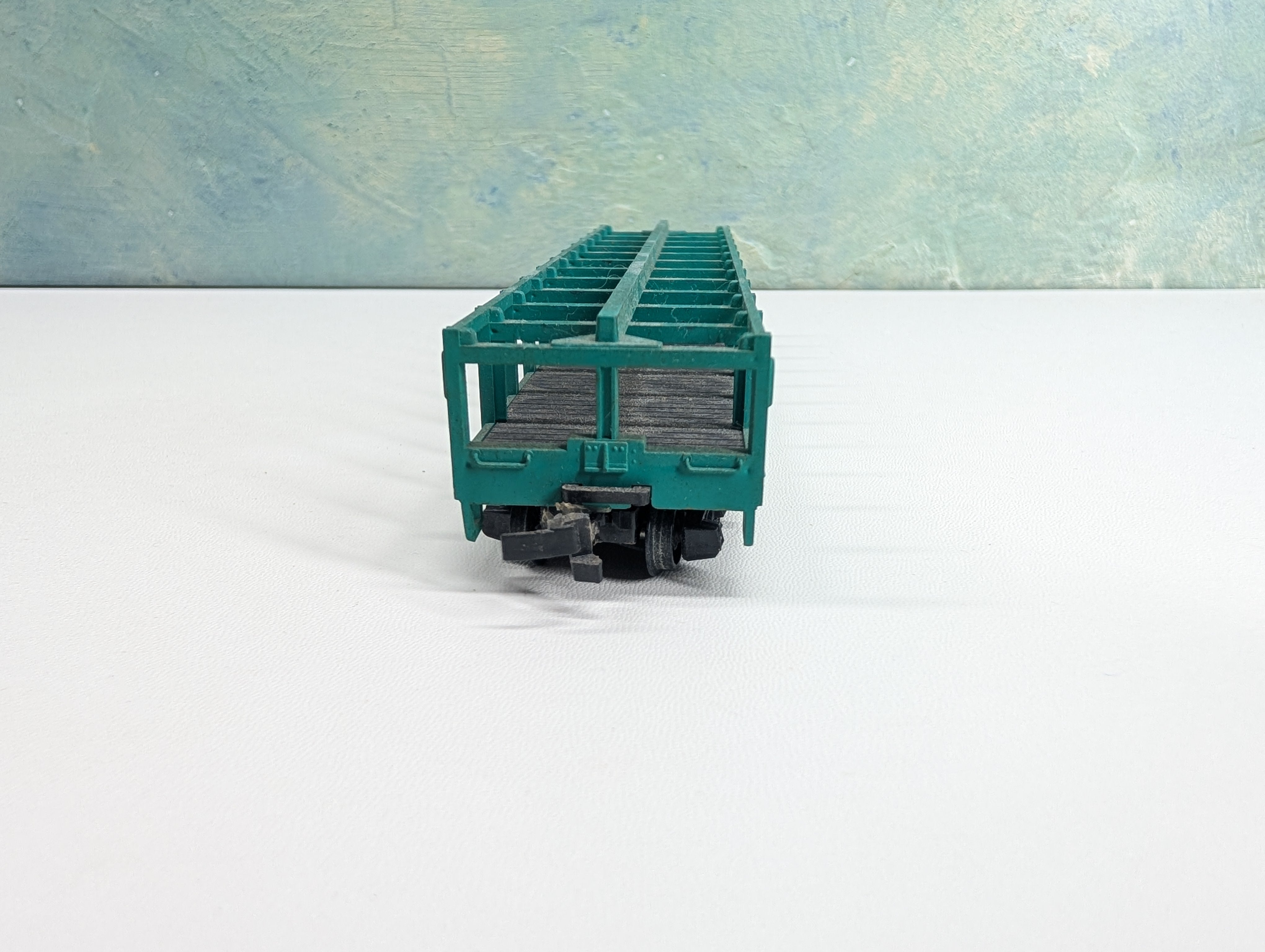 USED ROCO HO Scale 50' Caged Flat Car Penn Central PC #806