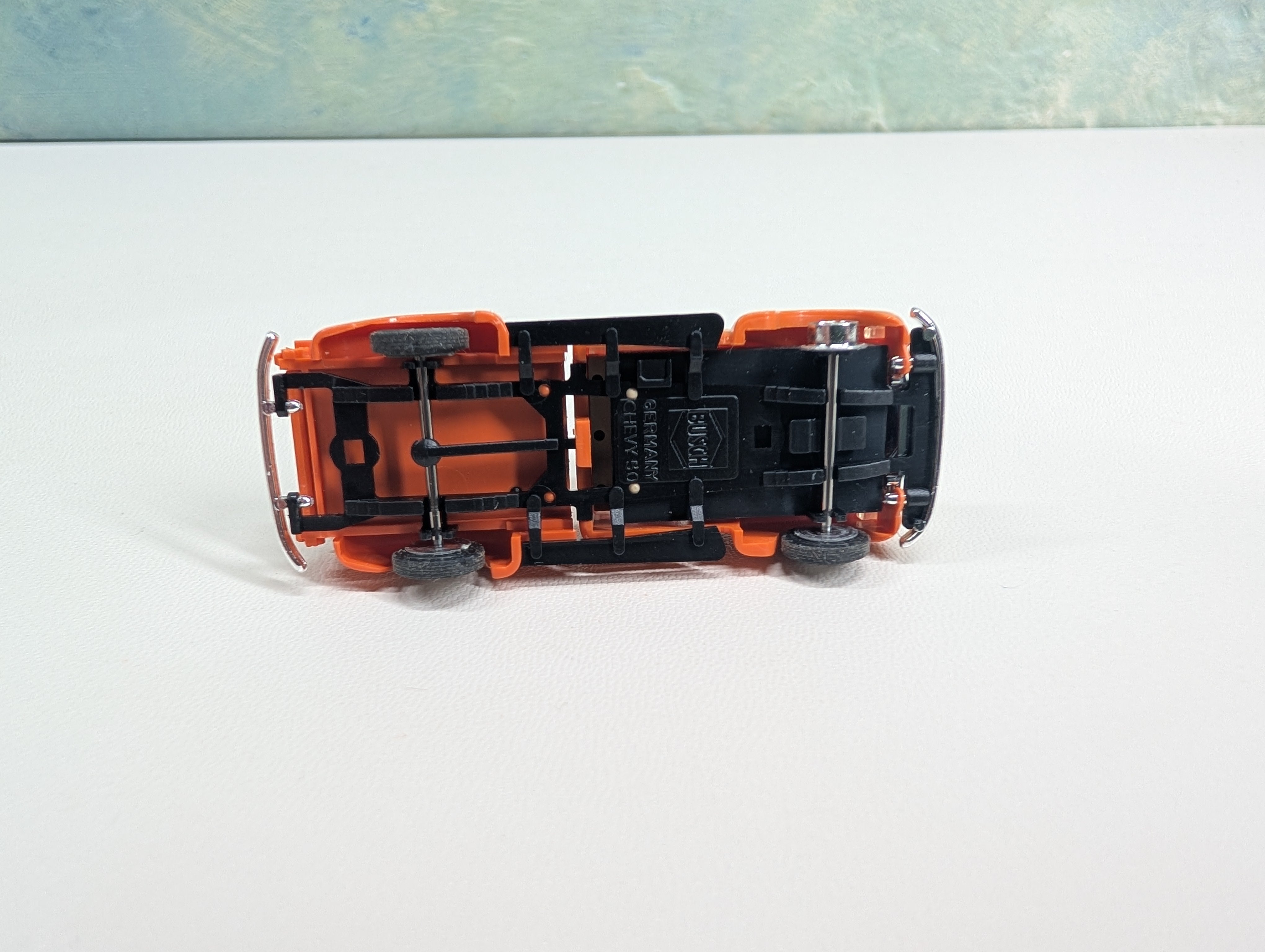 USED Busch HO Scale 1950 Chevy Pick-Up Truck, Orange