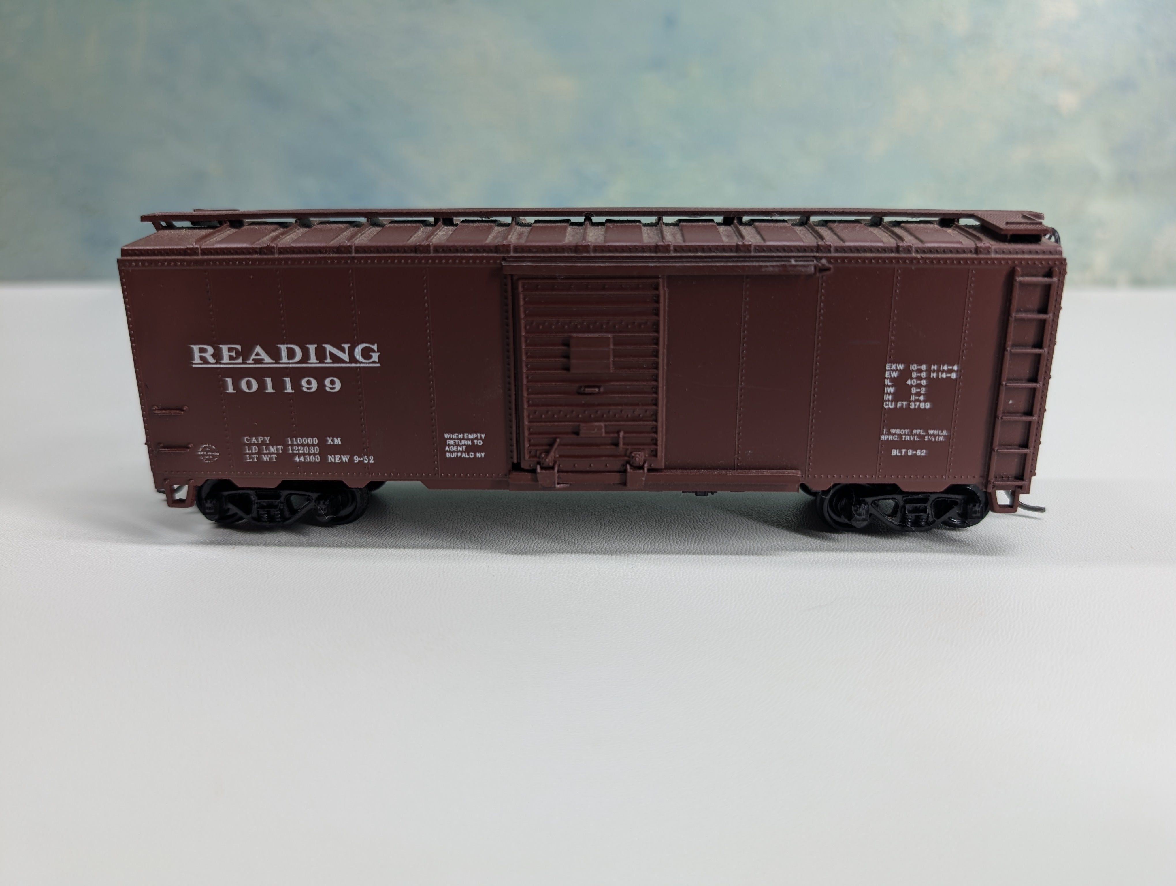 USED Athearn 1461 HO Scale 40' Box Car Reading RDG #101199 Bev-Bel