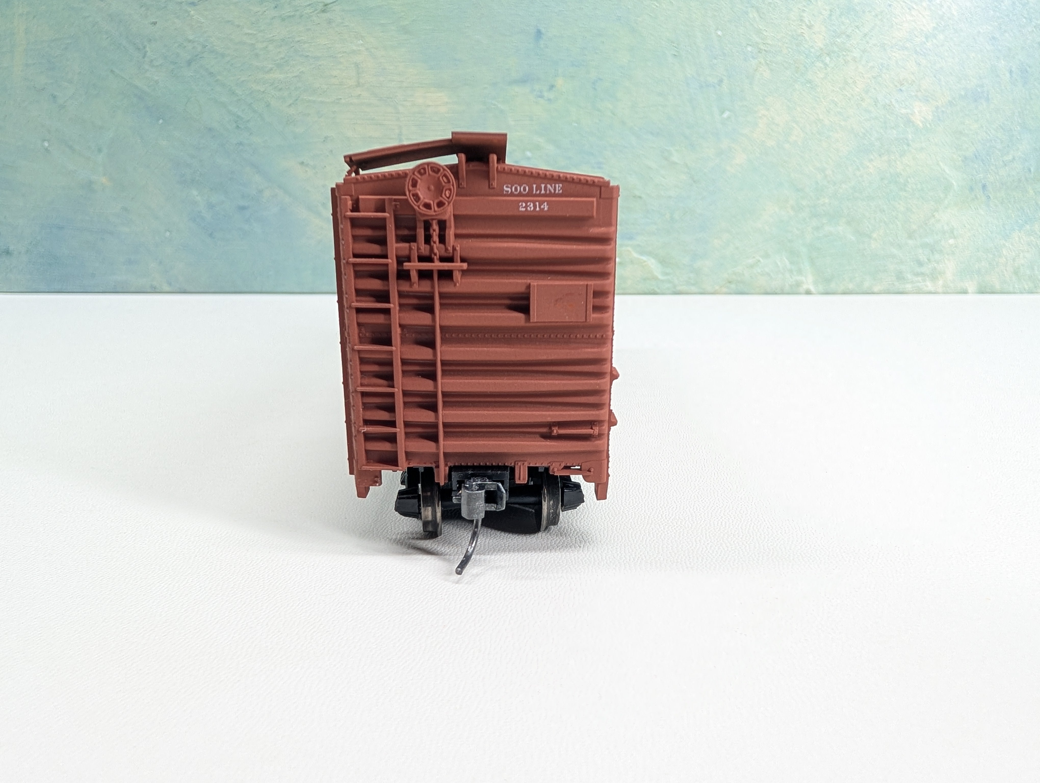 USED Accurail 35619 HO Scale 40' Riveted Steel Box Car SOO Line #2314 Metal Wheels