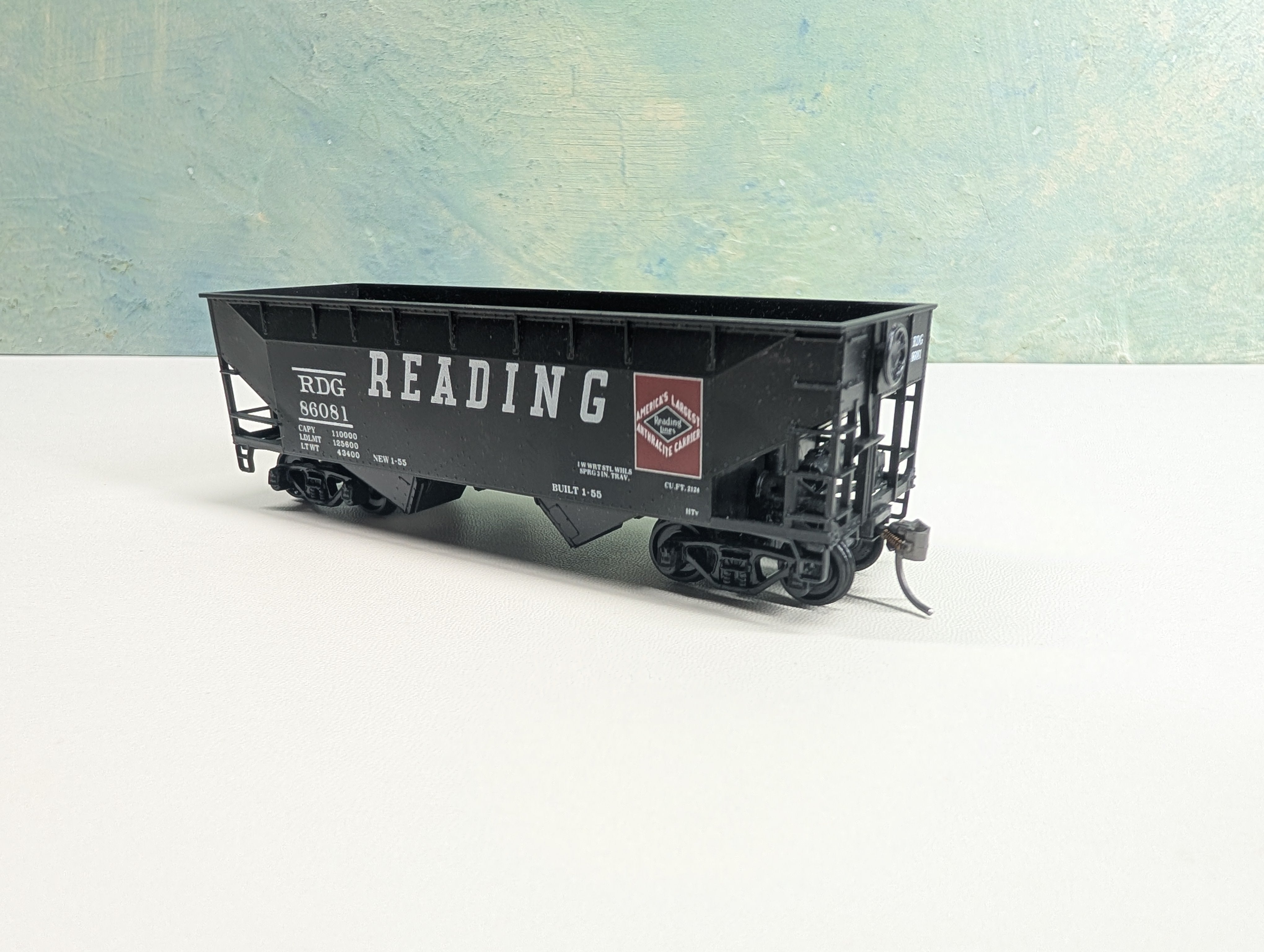 USED Athearn HO Scale 2 Bay Hopper Reading RDG #86081