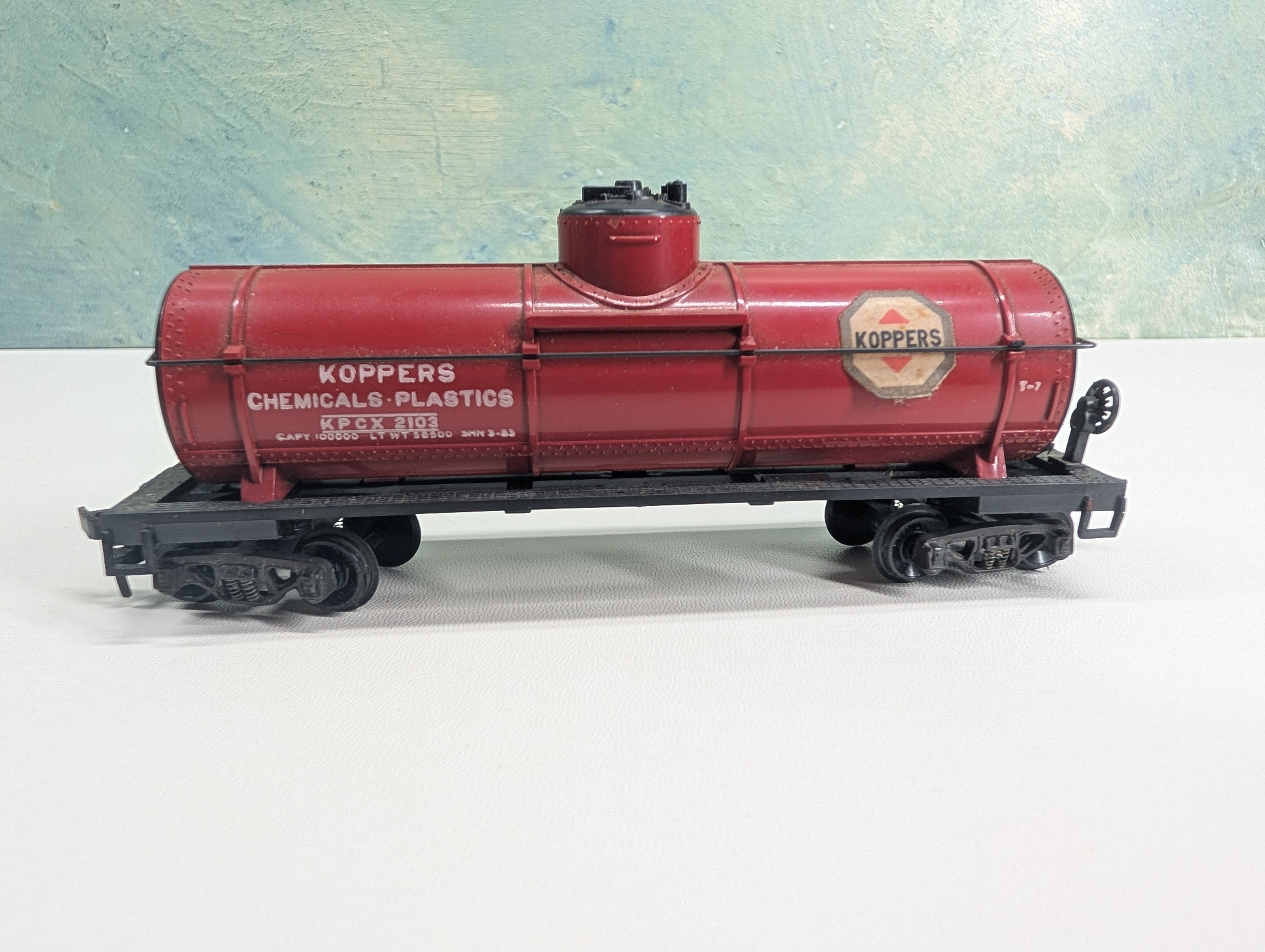 USED Varney HO Scale Single Dome Tank Car Koppers KPCX #2103