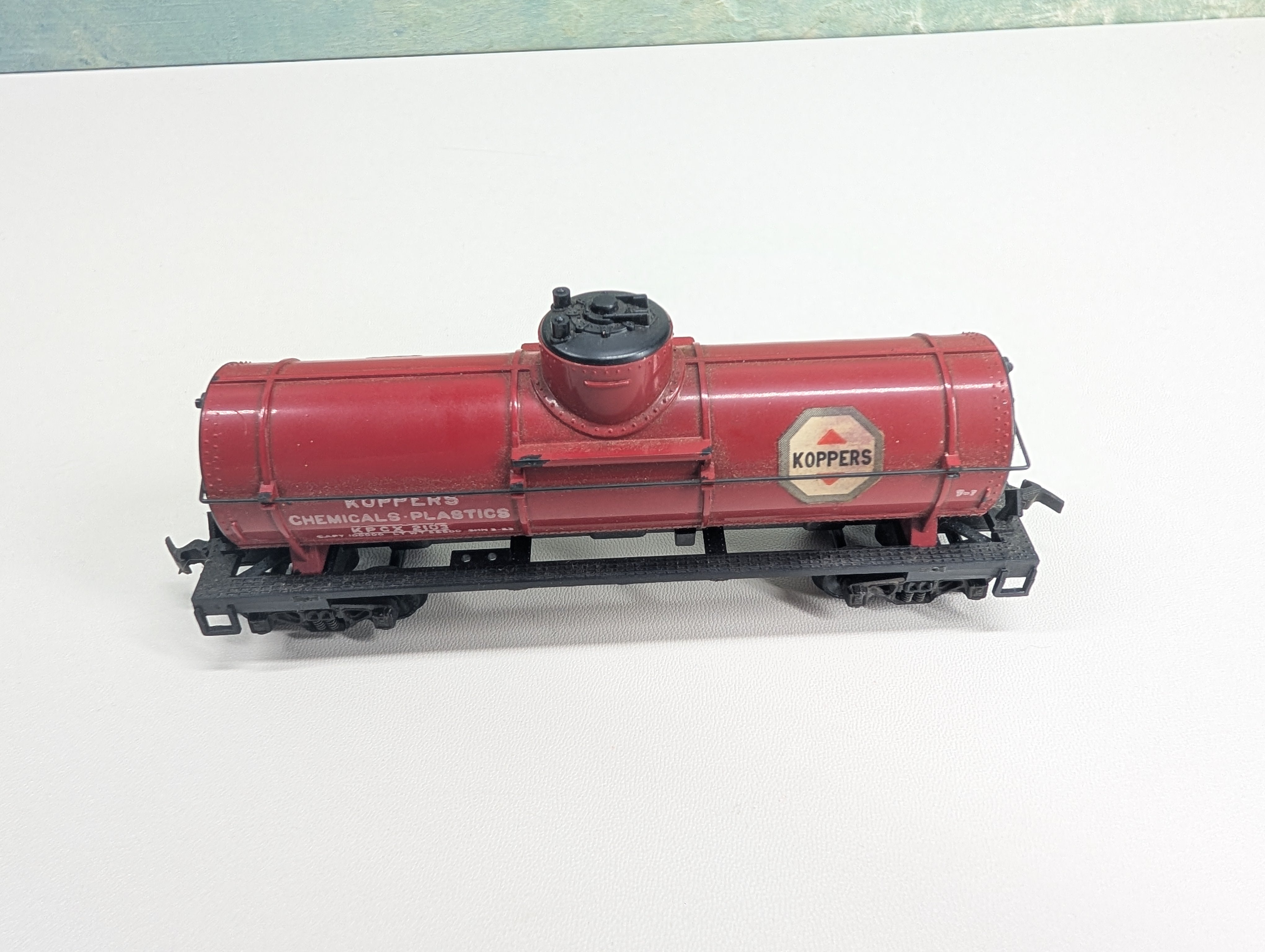USED Varney HO Scale Single Dome Tank Car Koppers KPCX #2103