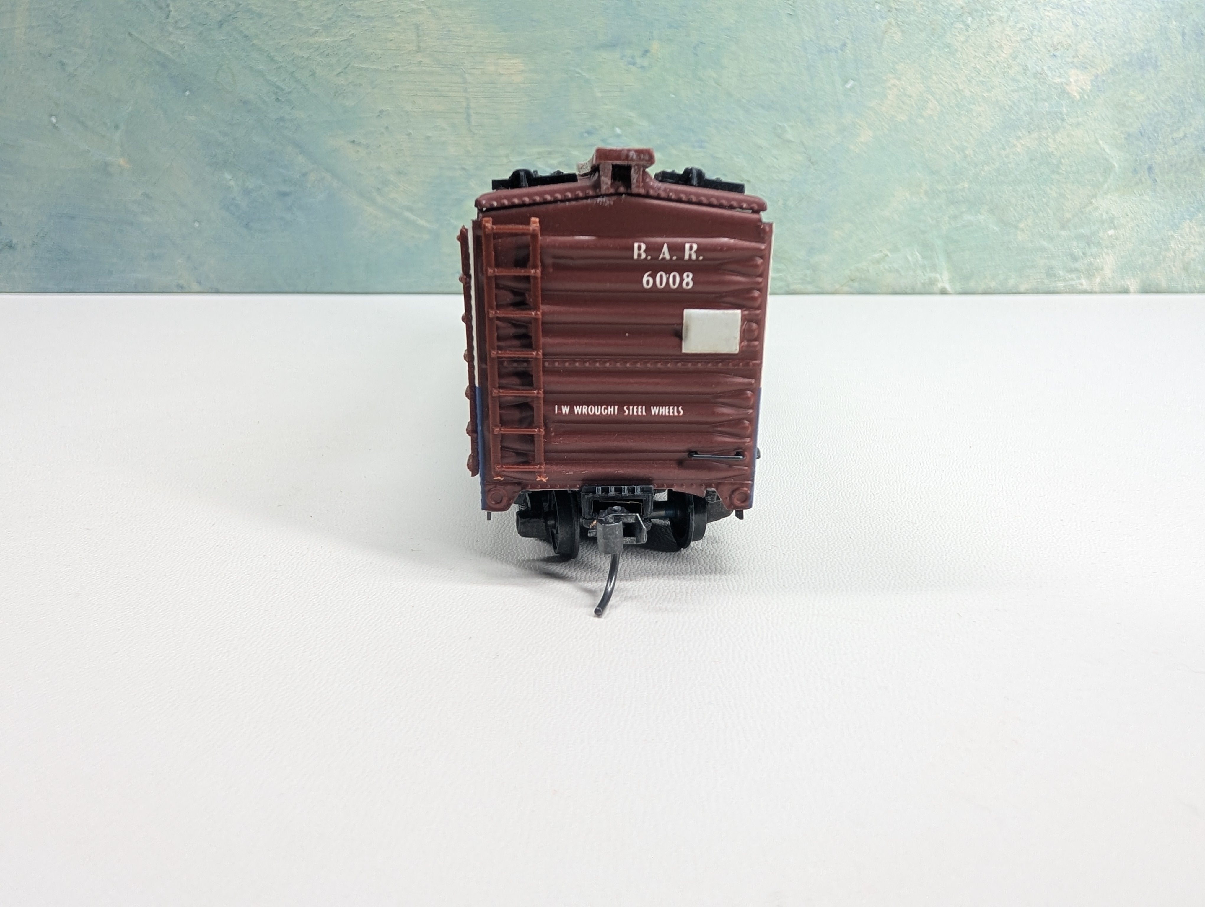 USED Varney HO Scale Metal 42' Reefer Box Car Bangor and Aroostook BAR #6008 Metal Wheels
