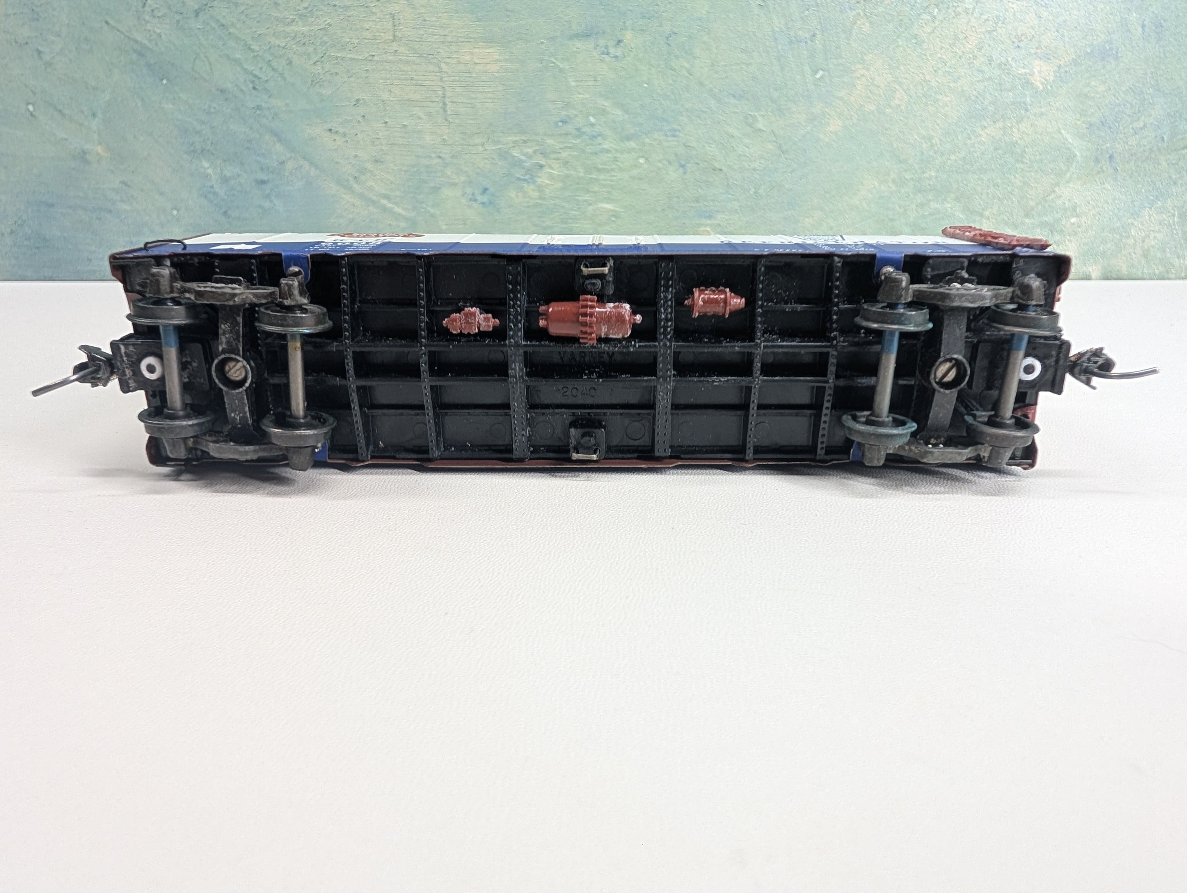 USED Varney HO Scale Metal 42' Reefer Box Car Bangor and Aroostook BAR #6008 Metal Wheels