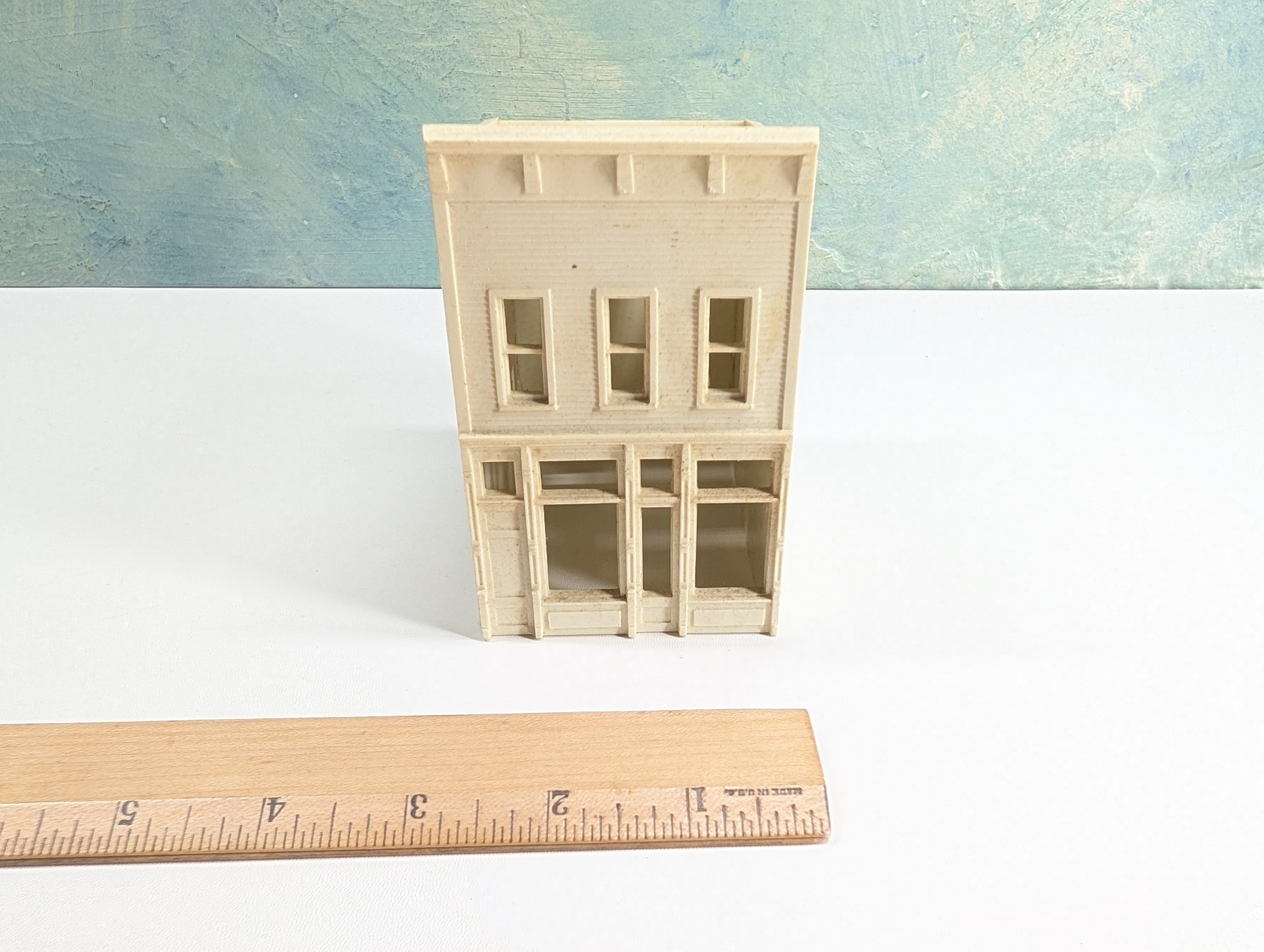 USED HO Scale White Storefront