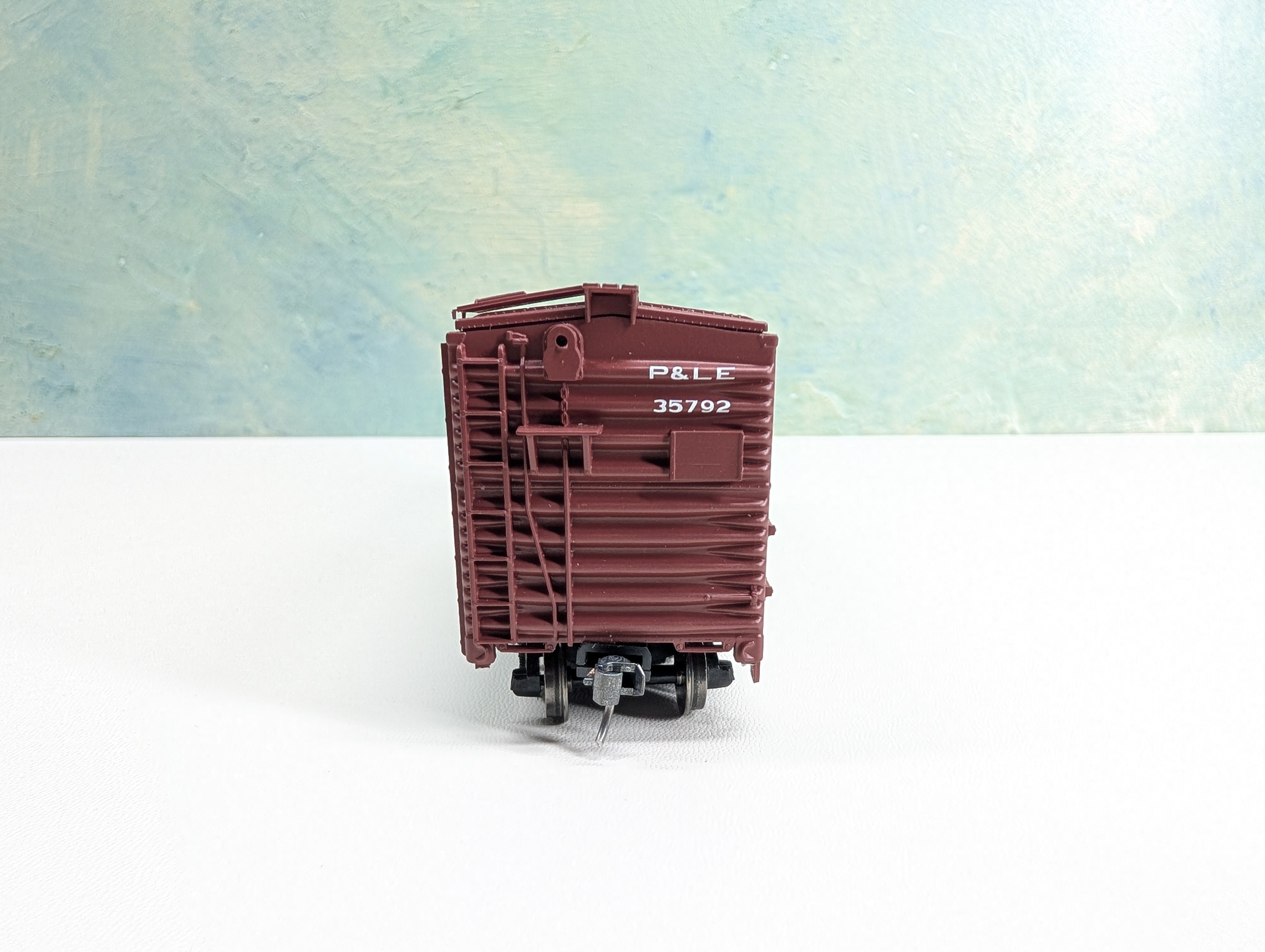 USED Atlas Trainman 20006251 HO Scale 1937 AAR 40' Box Car Pittsburgh & Lake Erie P&LE #35792 Metal Wheels