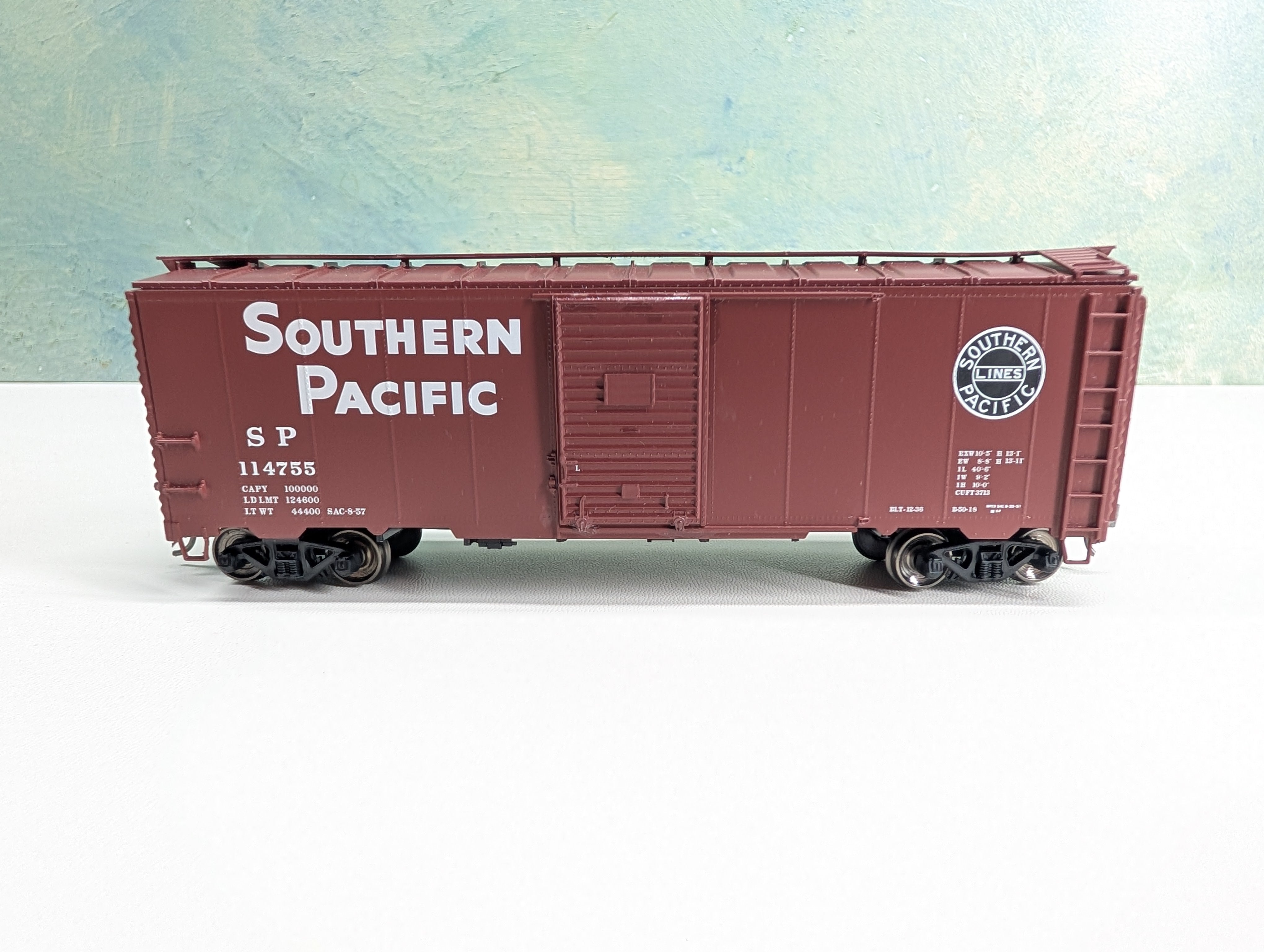 USED Atlas Trainman 20006252 HO Scale 1937 AAR 40' Box Car Southern Pacific SP #114755 Metal Wheels