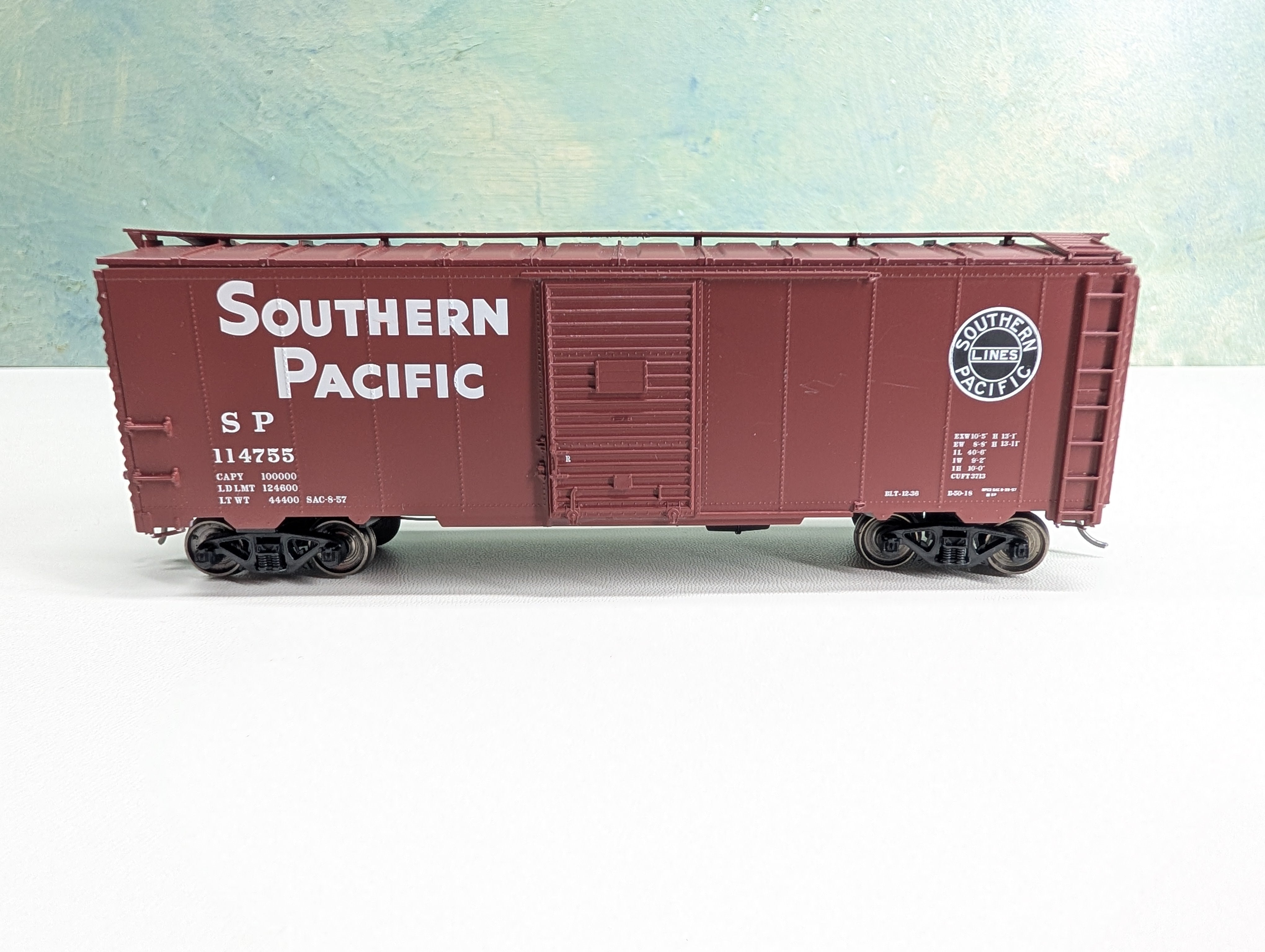 USED Atlas Trainman 20006252 HO Scale 1937 AAR 40' Box Car Southern Pacific SP #114755 Metal Wheels
