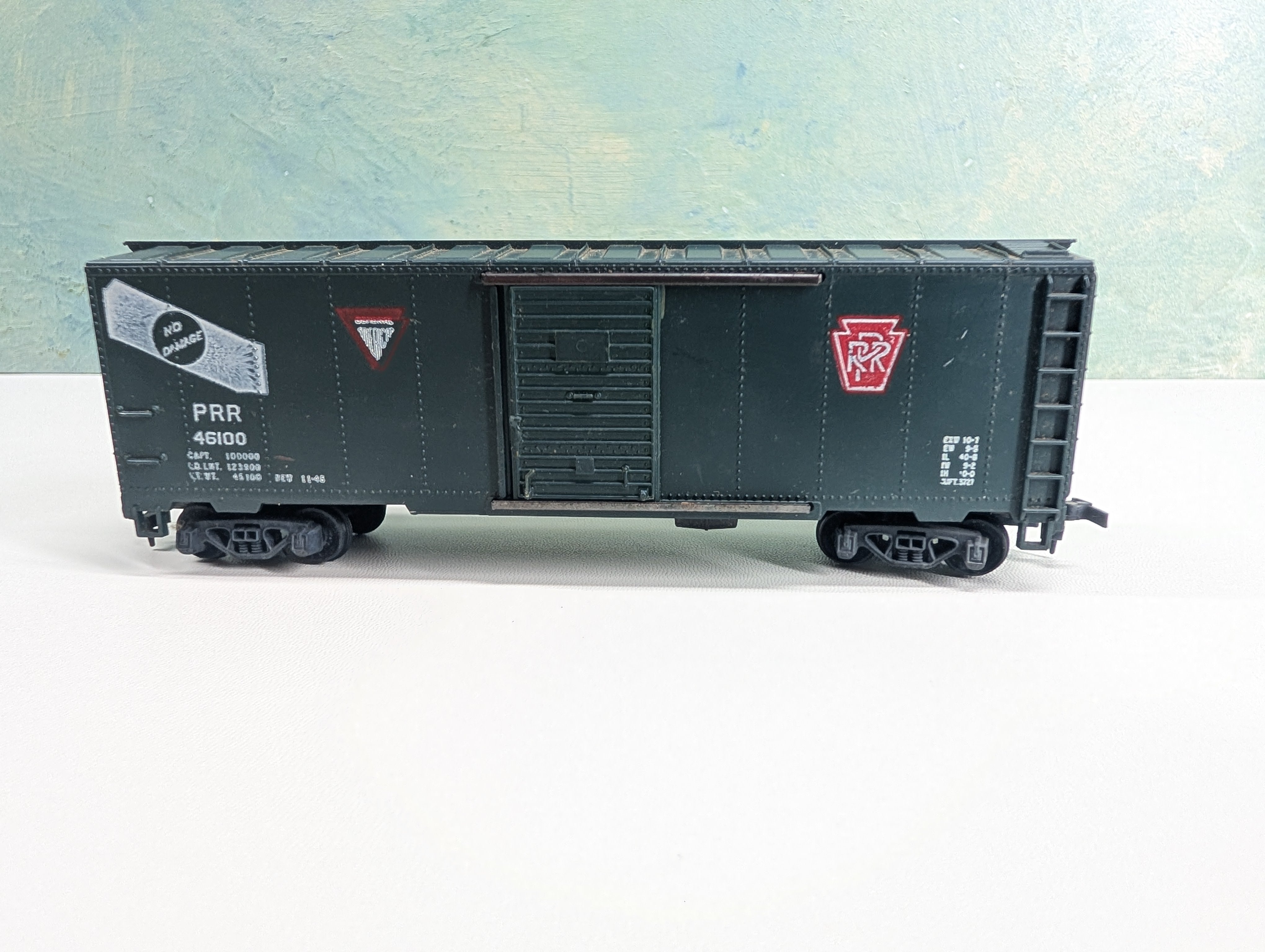 USED Mantua HO Scale 40' Box Car Pennsylvania PRR #46100