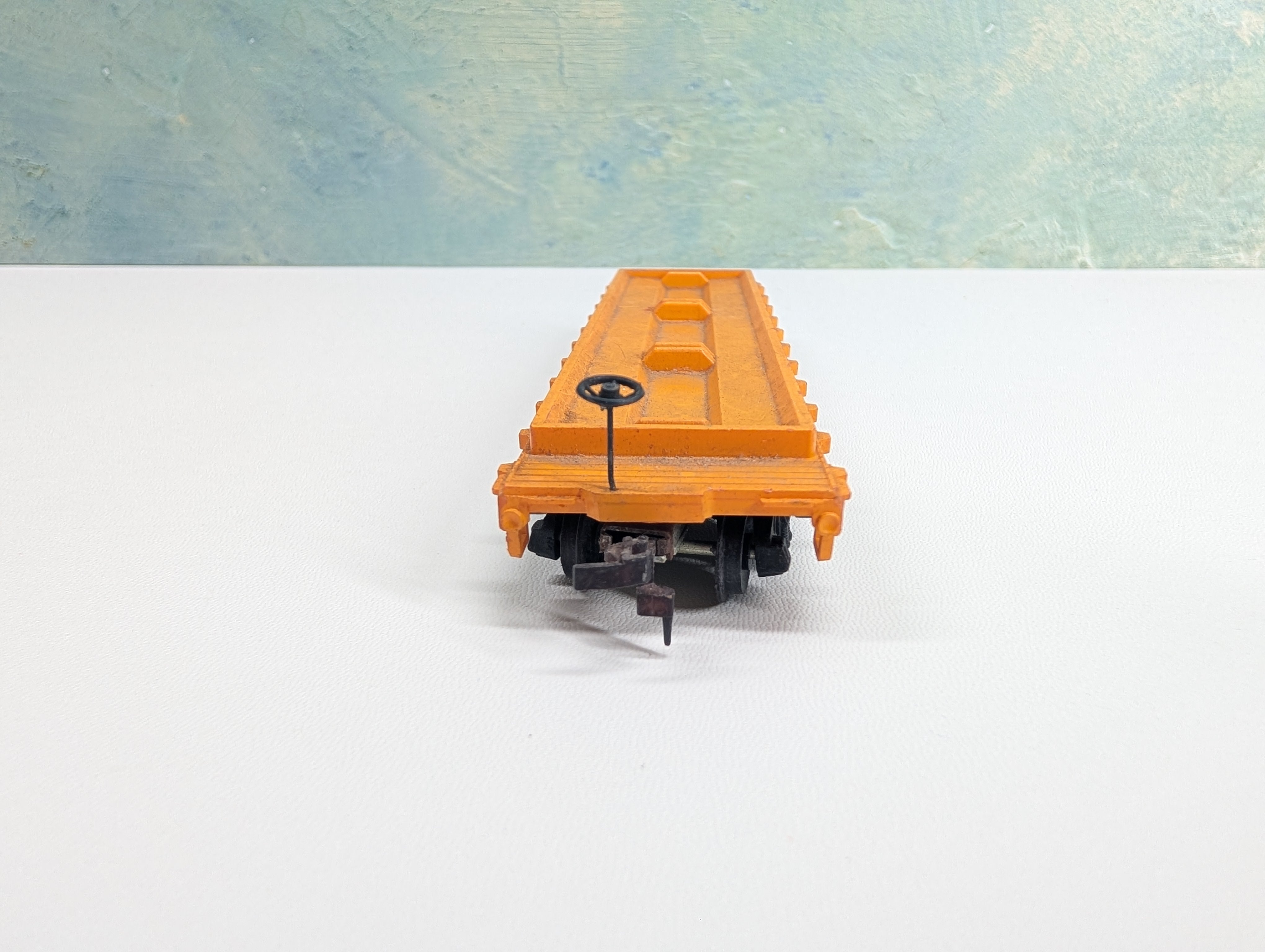 USED Mantua HO Scale 40' Flat Car w/ Brake Wheel! Rock Island #16788