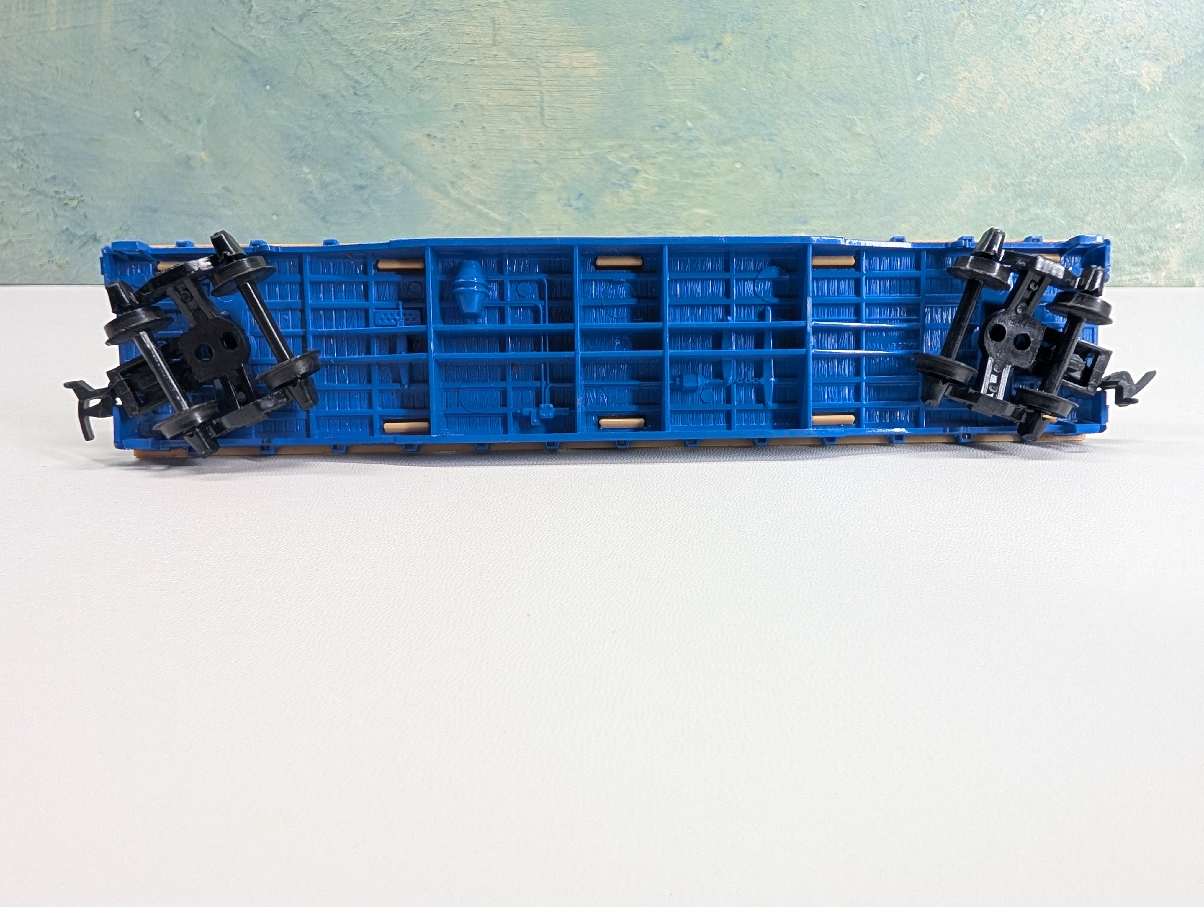 USED Tyco HO Scale 50' Flat Car w/ Coil Load Western Union