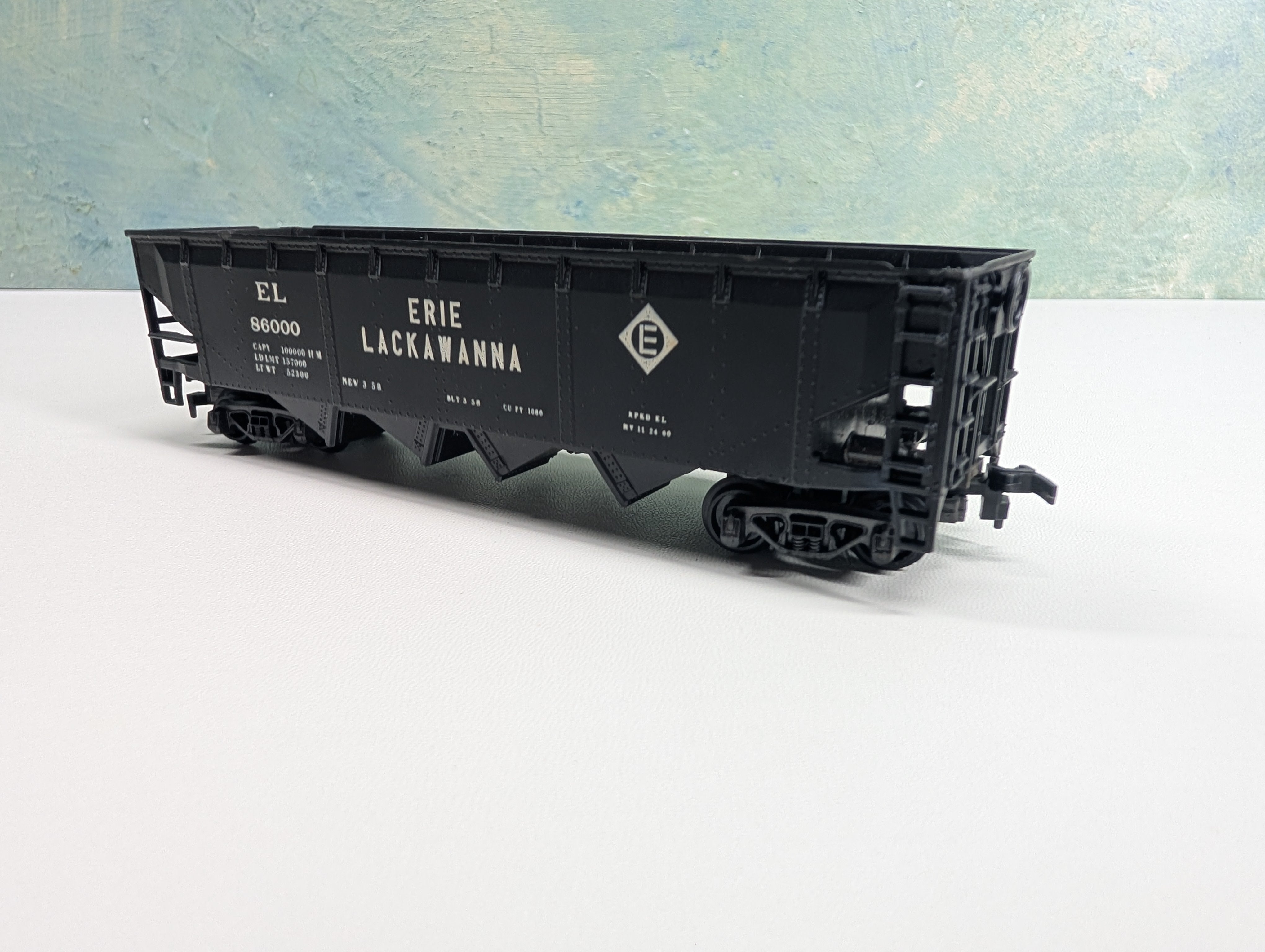 USED AHM HO Scale Quad Hopper Erie Lackawanna EL #86000