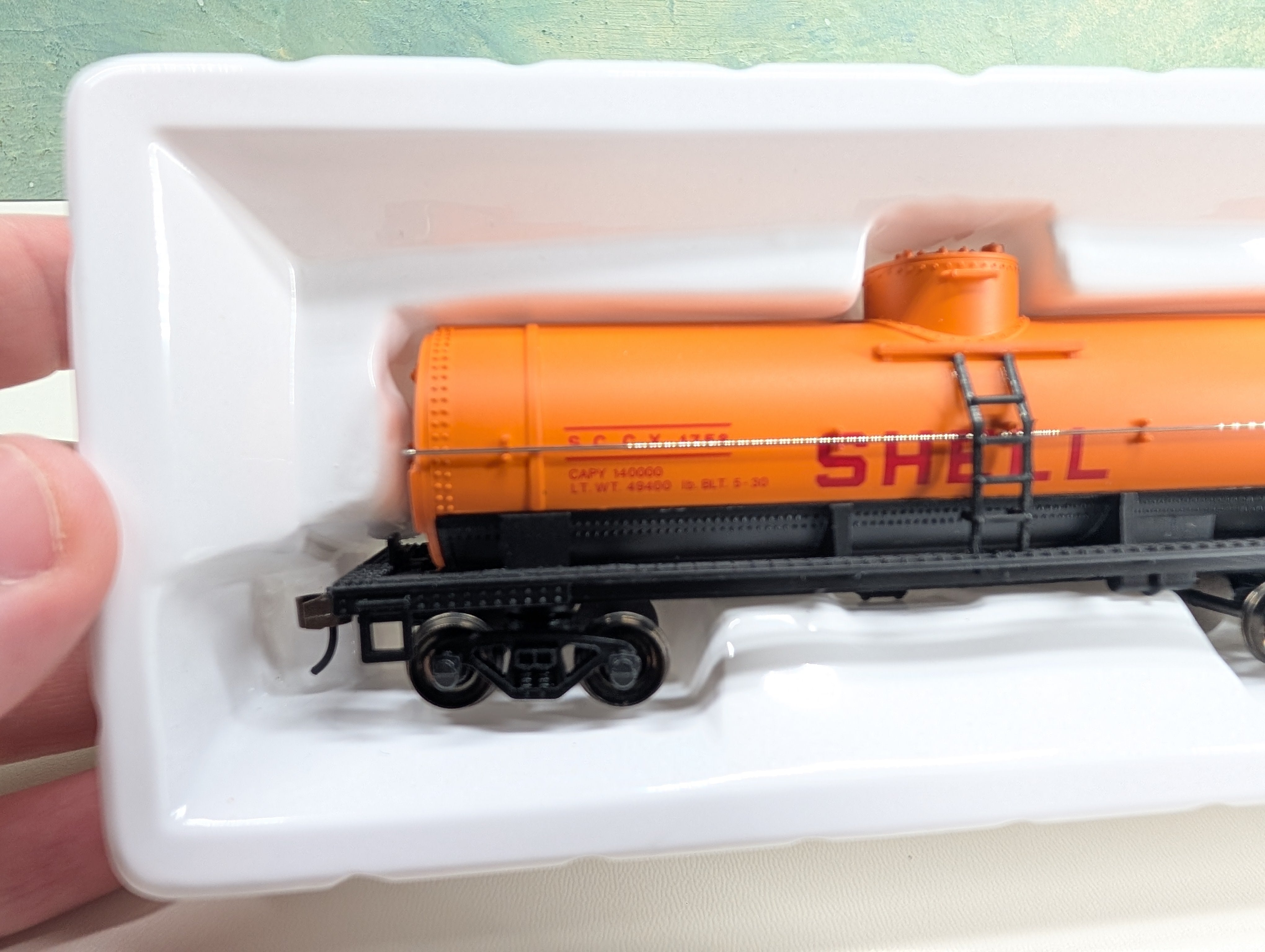 USED Bachmann 17808 HO Scale 40' Single Dome Tank Car Shell SCCX #1758 Metal Wheels
