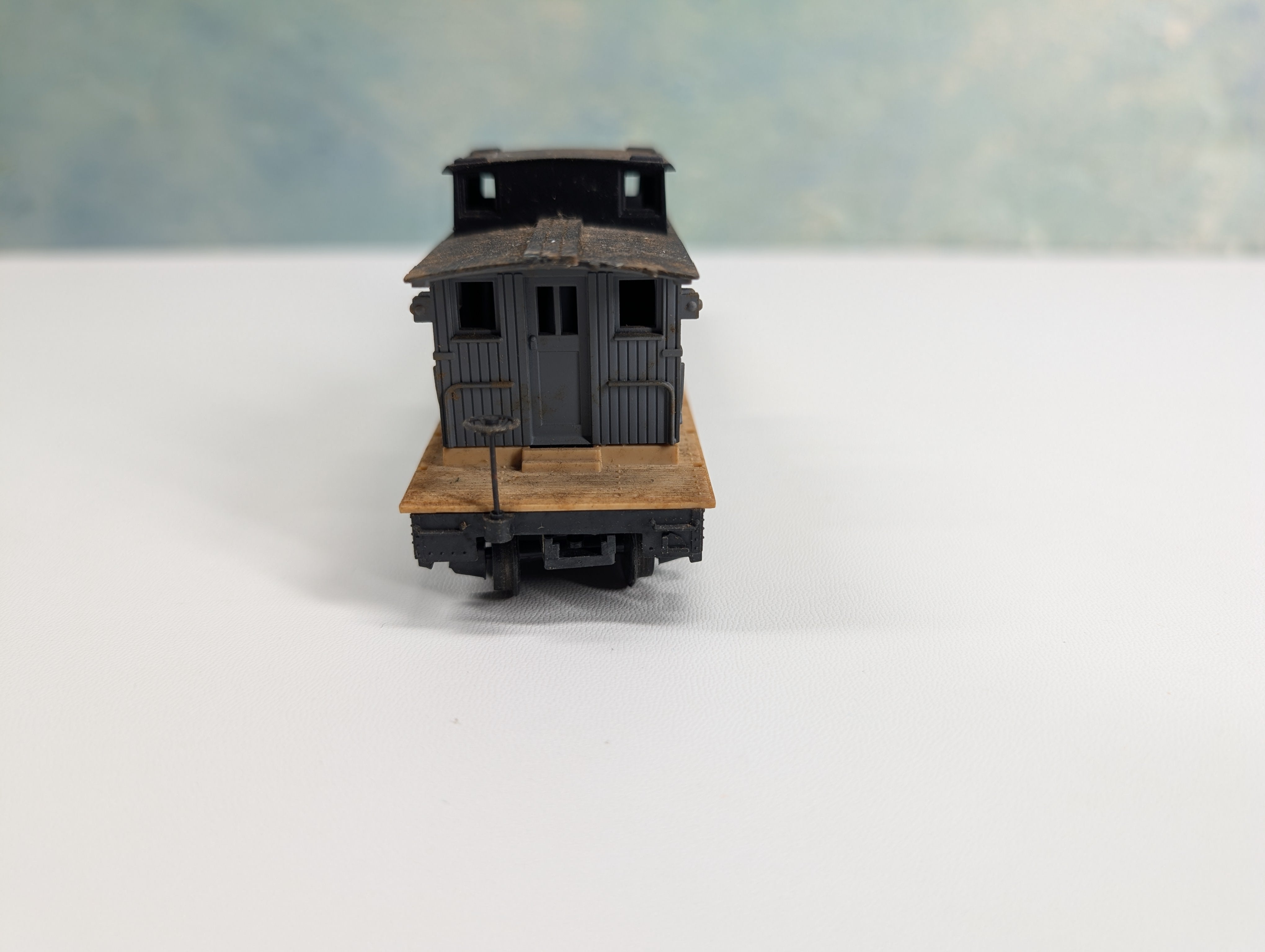 USED Tyco HO Scale MOW Boom Tender w/ Brake Wheel! Santa Fe ATSF #932
