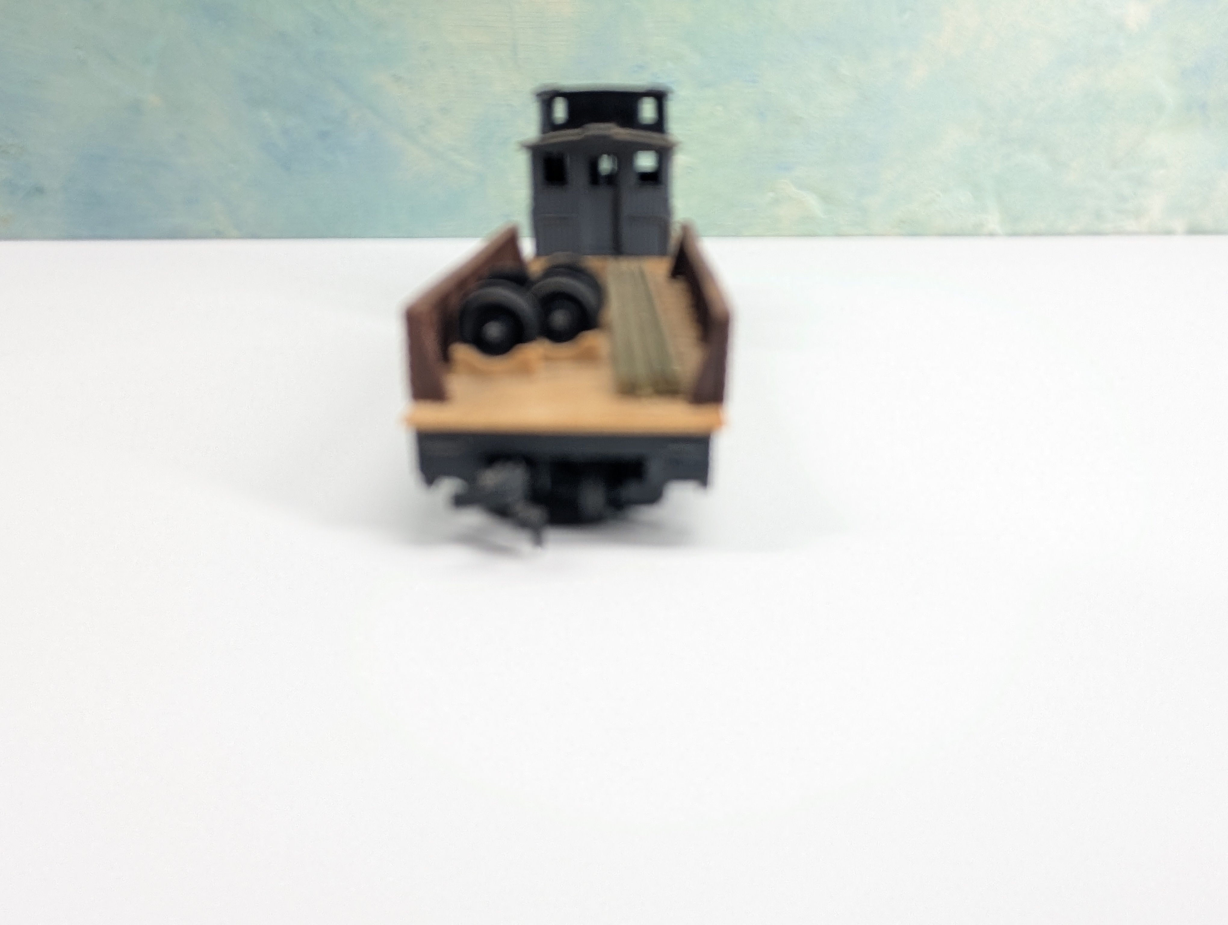 USED Tyco HO Scale MOW Boom Tender w/ Brake Wheel! Santa Fe ATSF #932