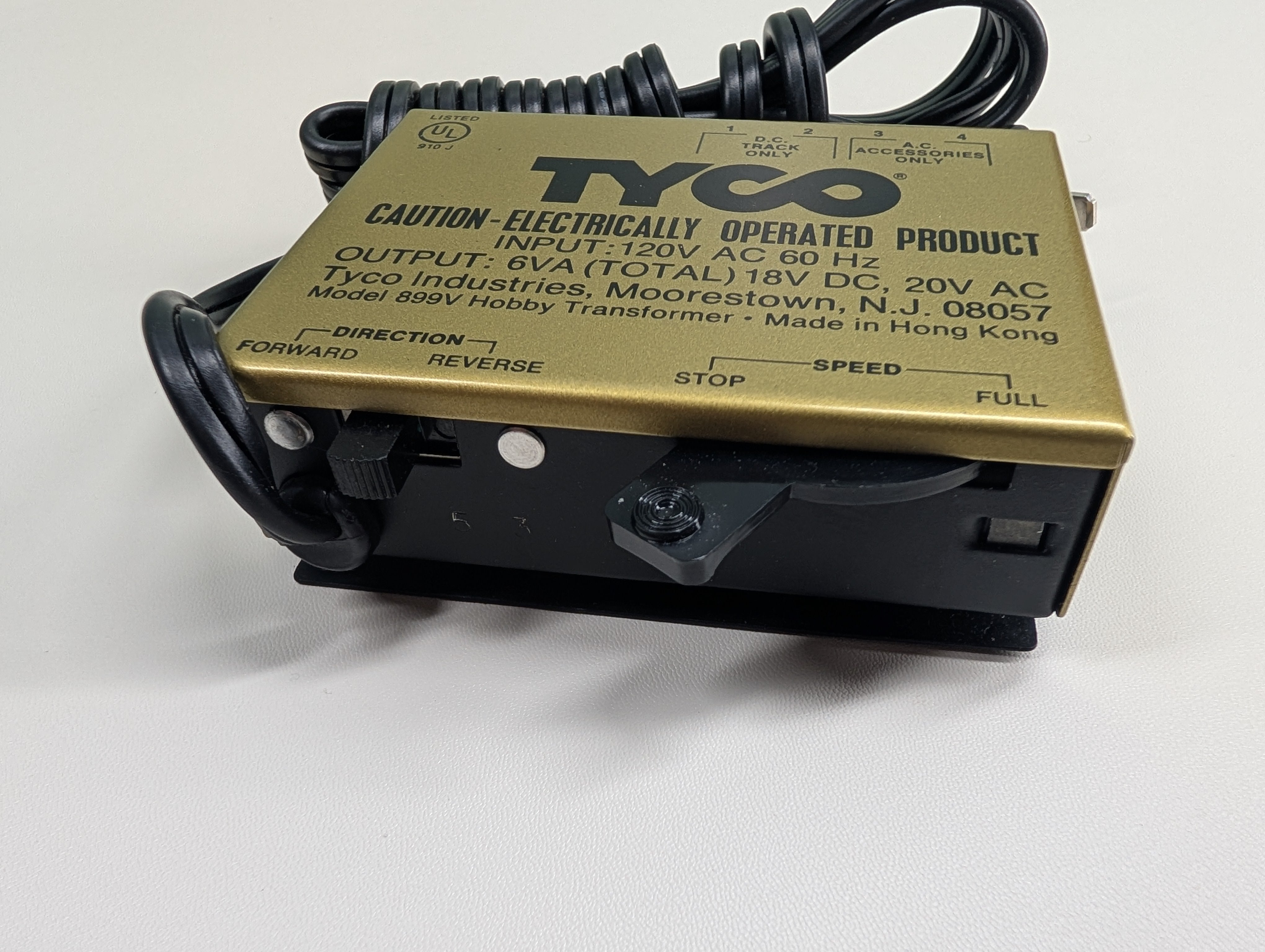 USED Tyco MULTI Scale HO & N Starter DC Hobby Transformer - Tested! Gold