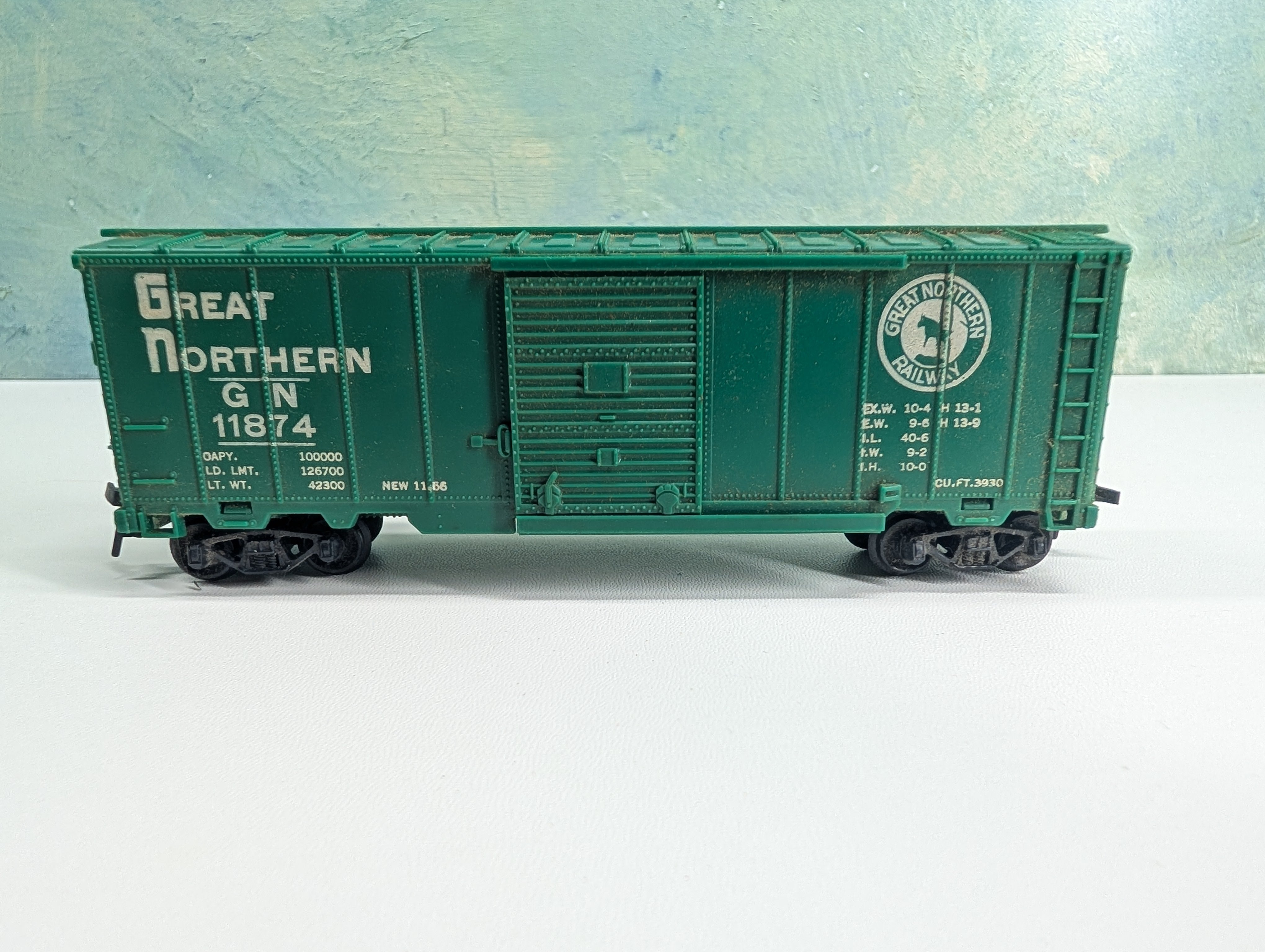 USED Marx HO Scale 40' Box Car Great Northern GN #11874