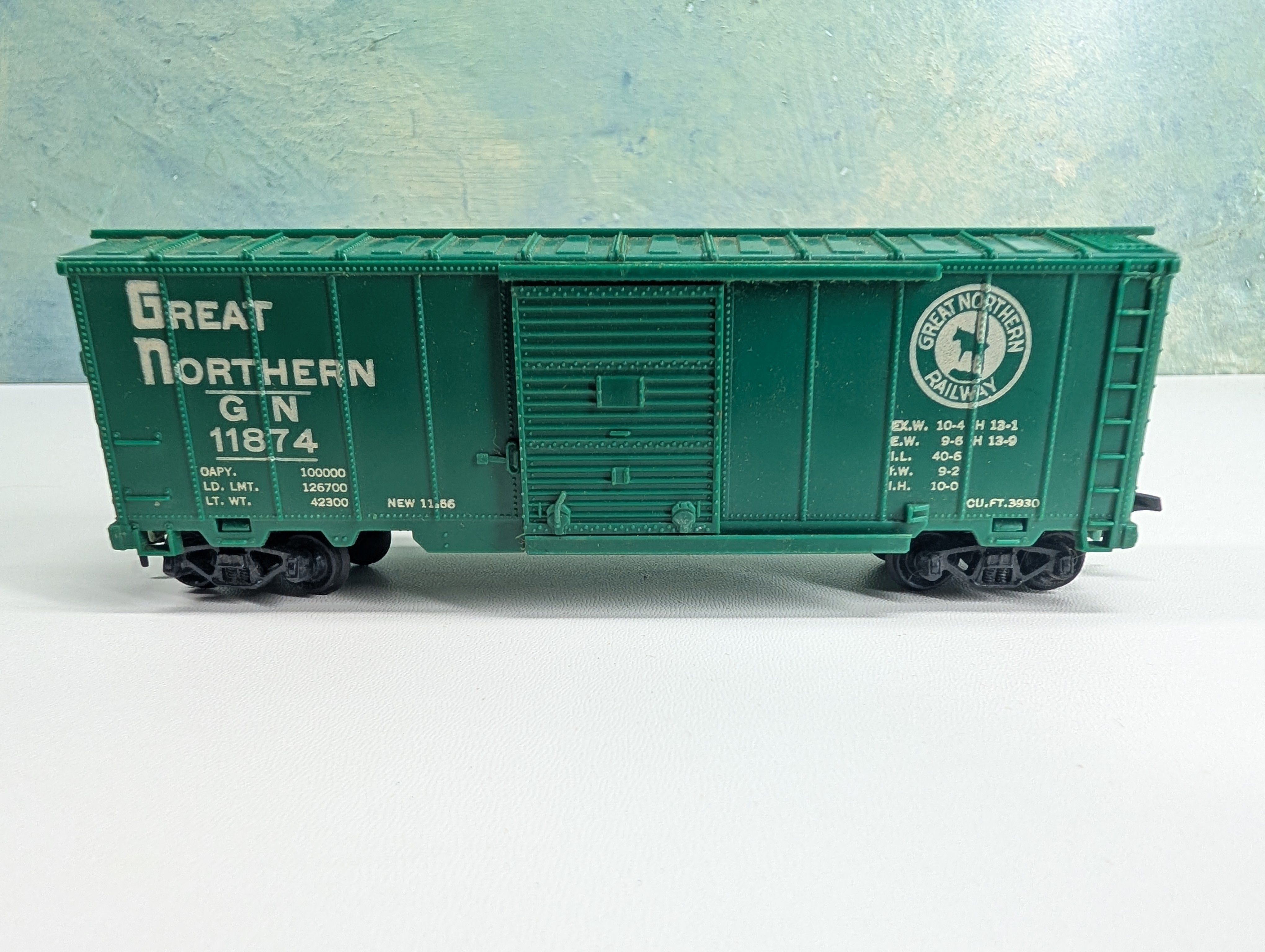 USED Marx HO Scale 40' Box Car Great Northern GN #11874
