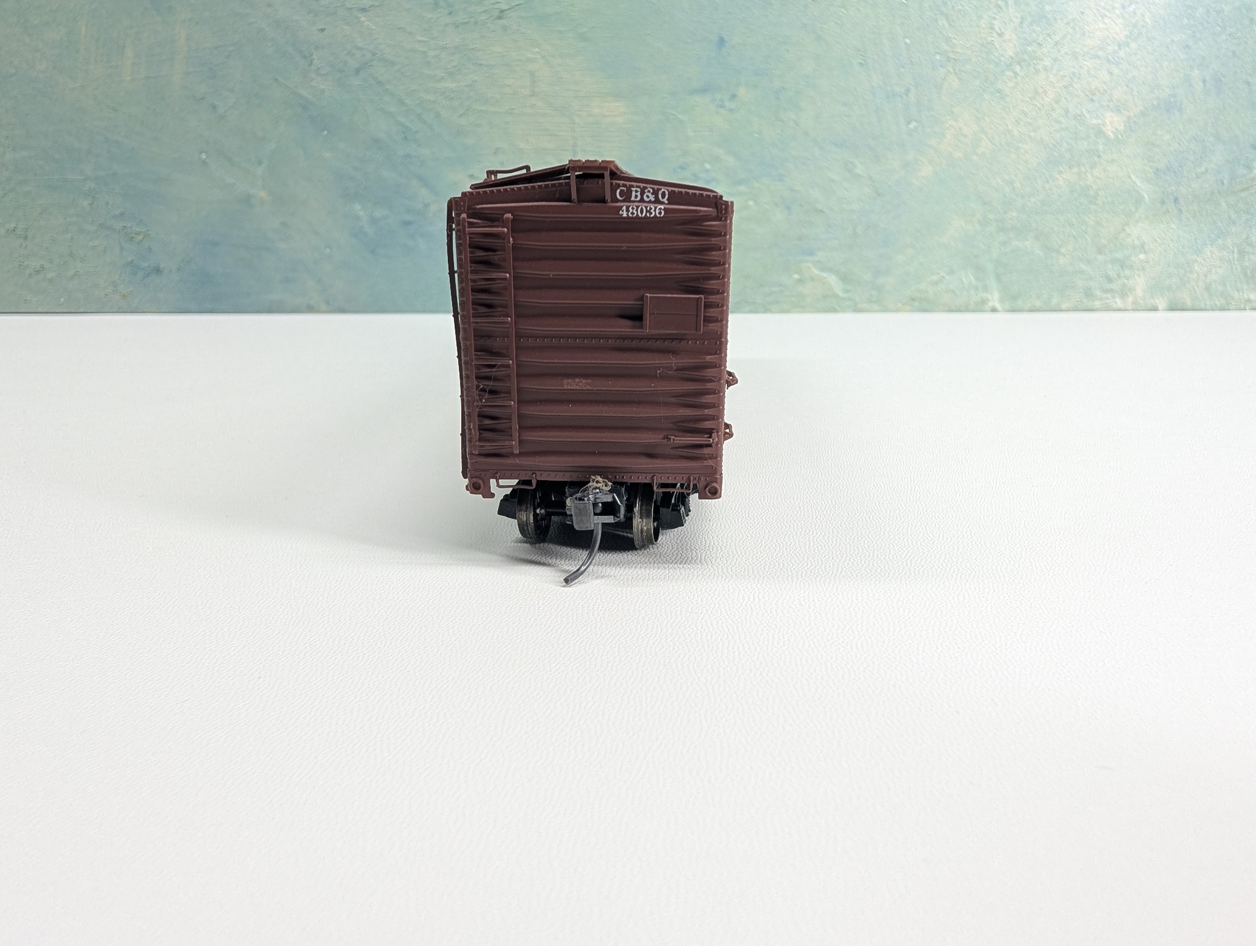 USED Life-Like HO Scale 50' DD Box Car Proto Burlington CB&Q #48036 Metal Wheels