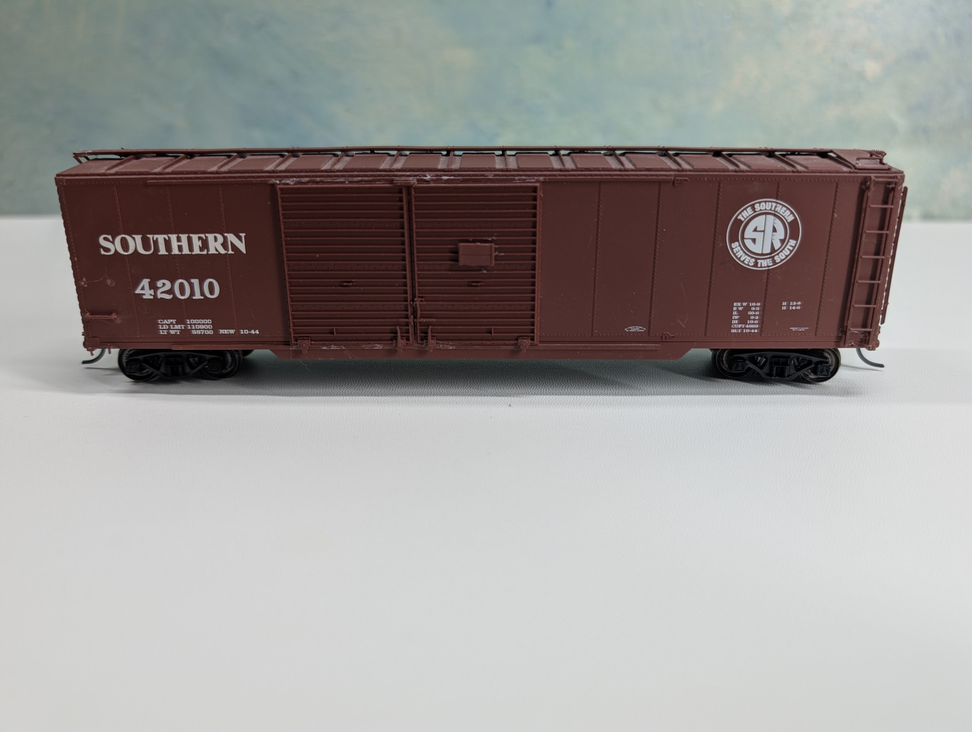 USED Life-Like HO Scale 50' DD Box Car Proto Southern #42010 Metal Wheels