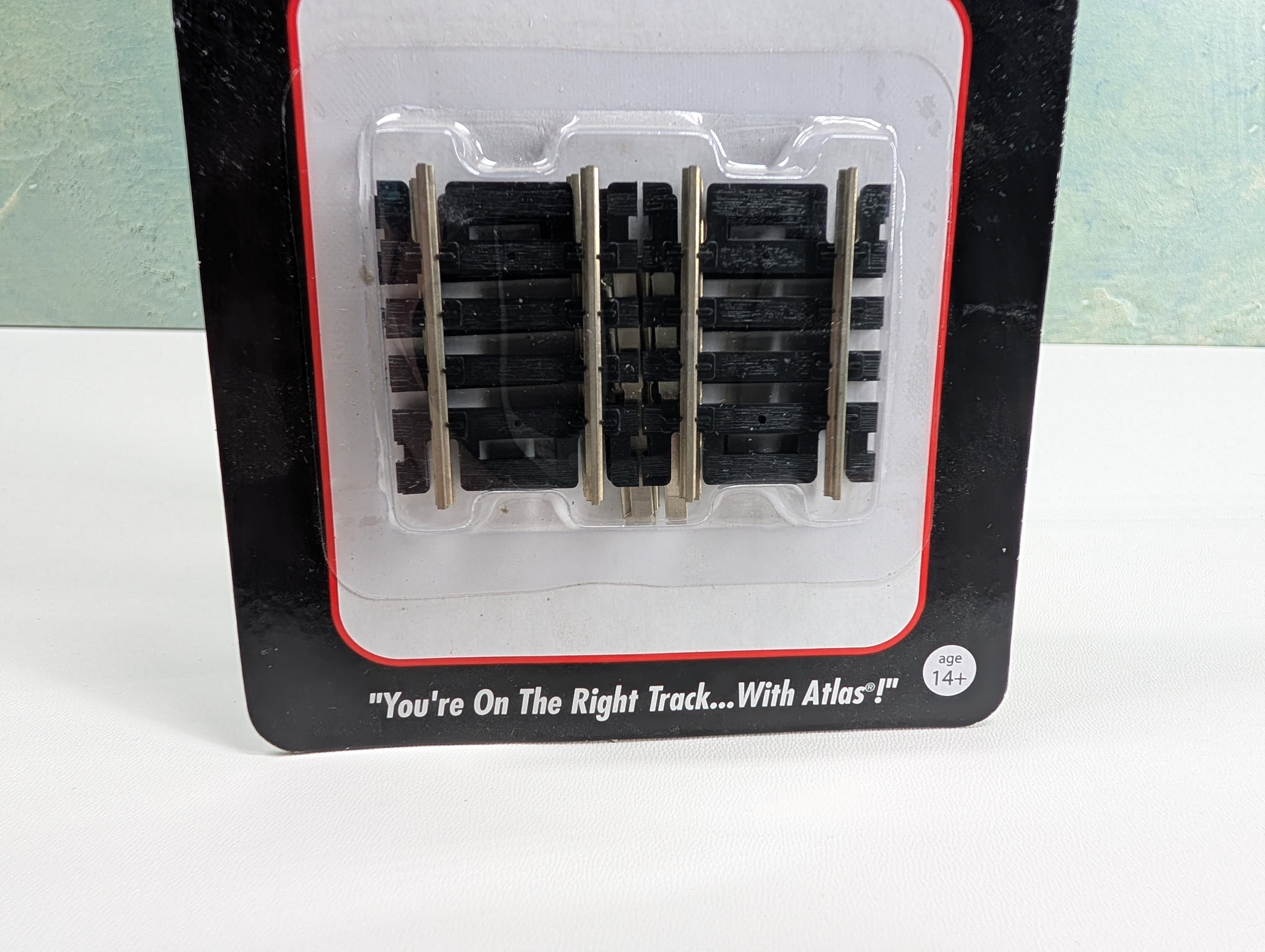 Atlas 825 HO Scale 1 1/2" Straight Track, Code 100 Snap-Track, Nickel Silver (4 pcs)