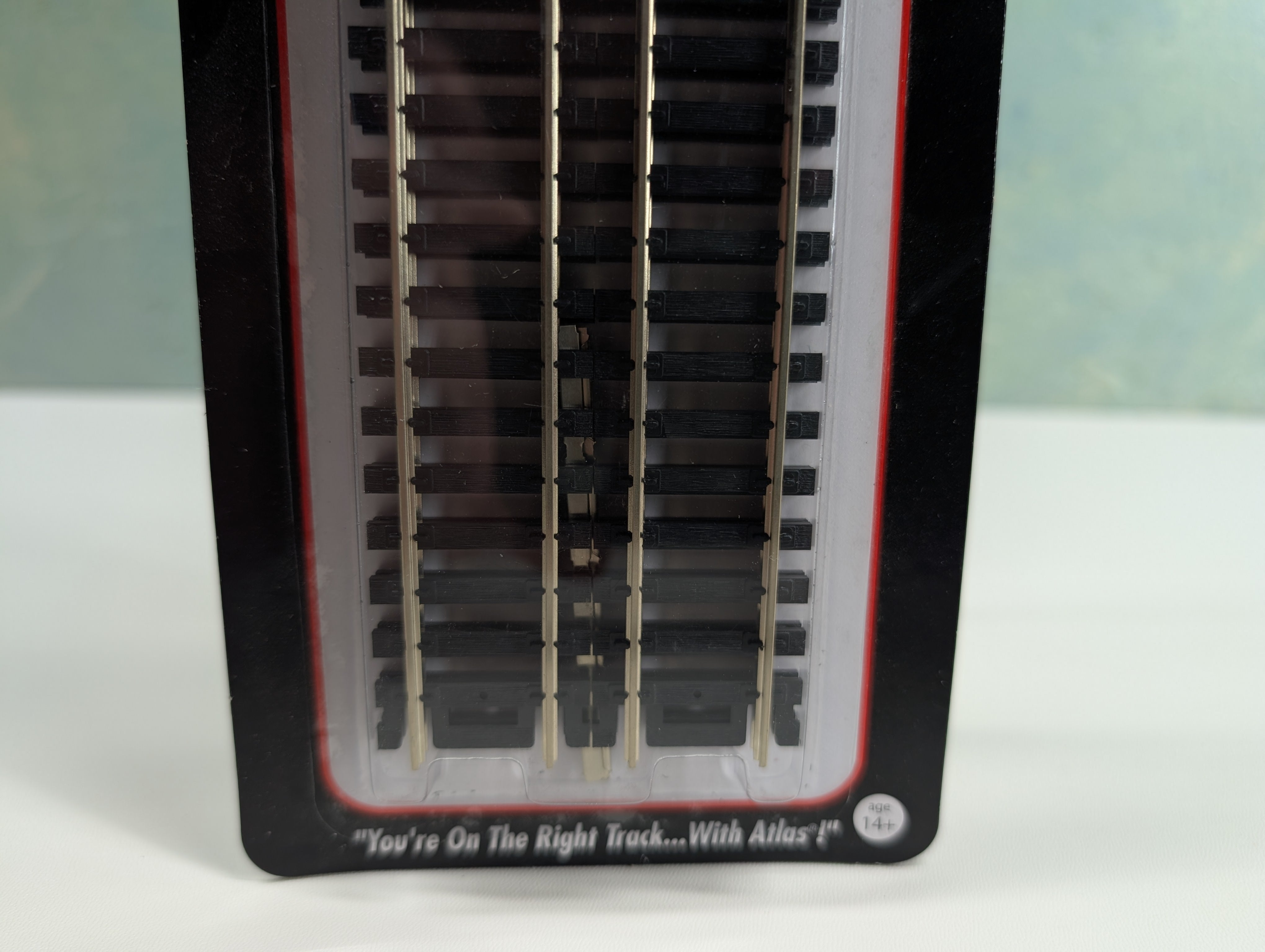 Atlas 822 HO Scale 6" Straight Track, Code 100 Nickel Silver Snap-Track (4 pcs)
