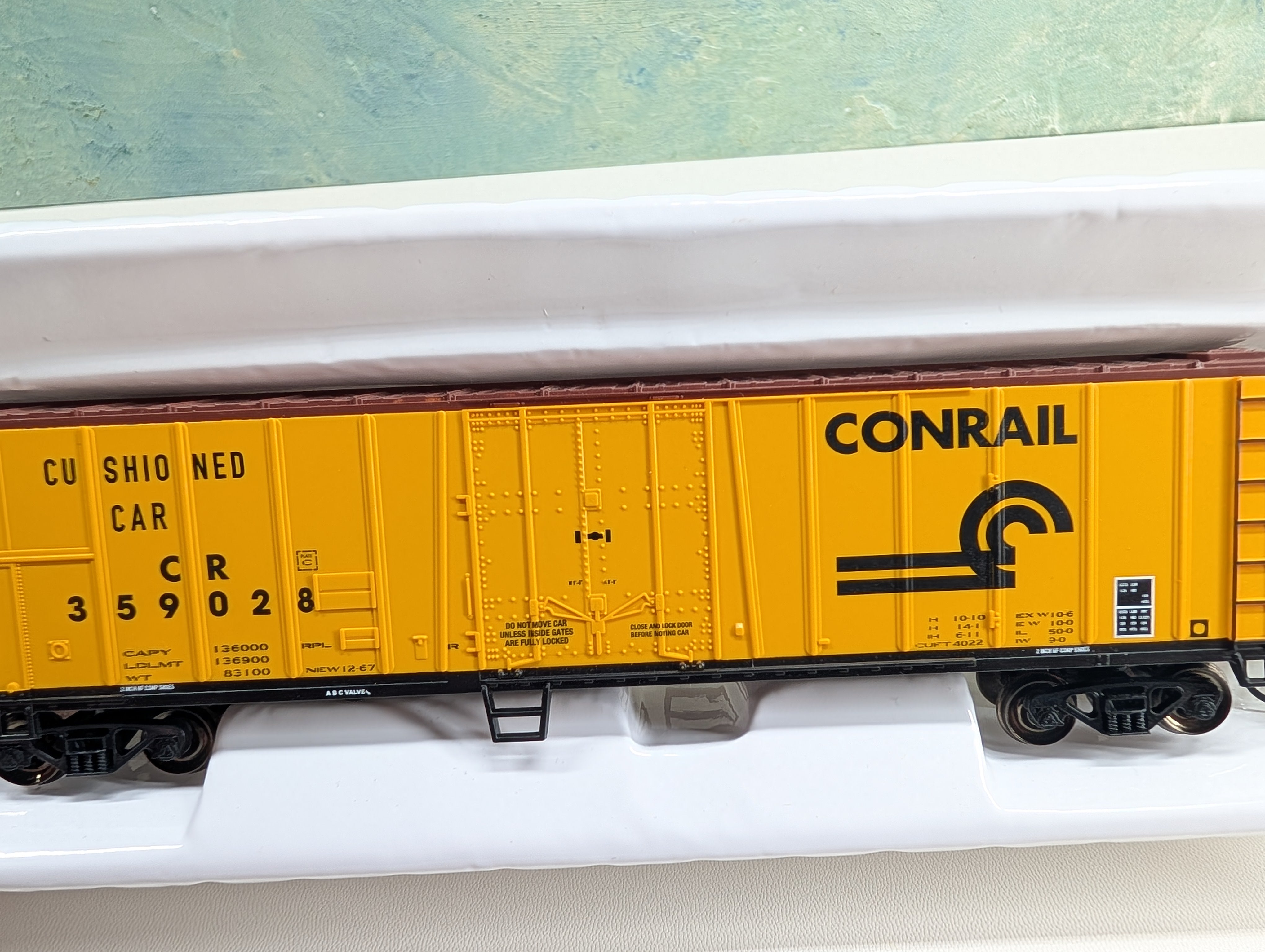 Bachmann 17911 HO Scale Silver Series 50' Steel Reefer Conrail CR #359028 Metal Wheels