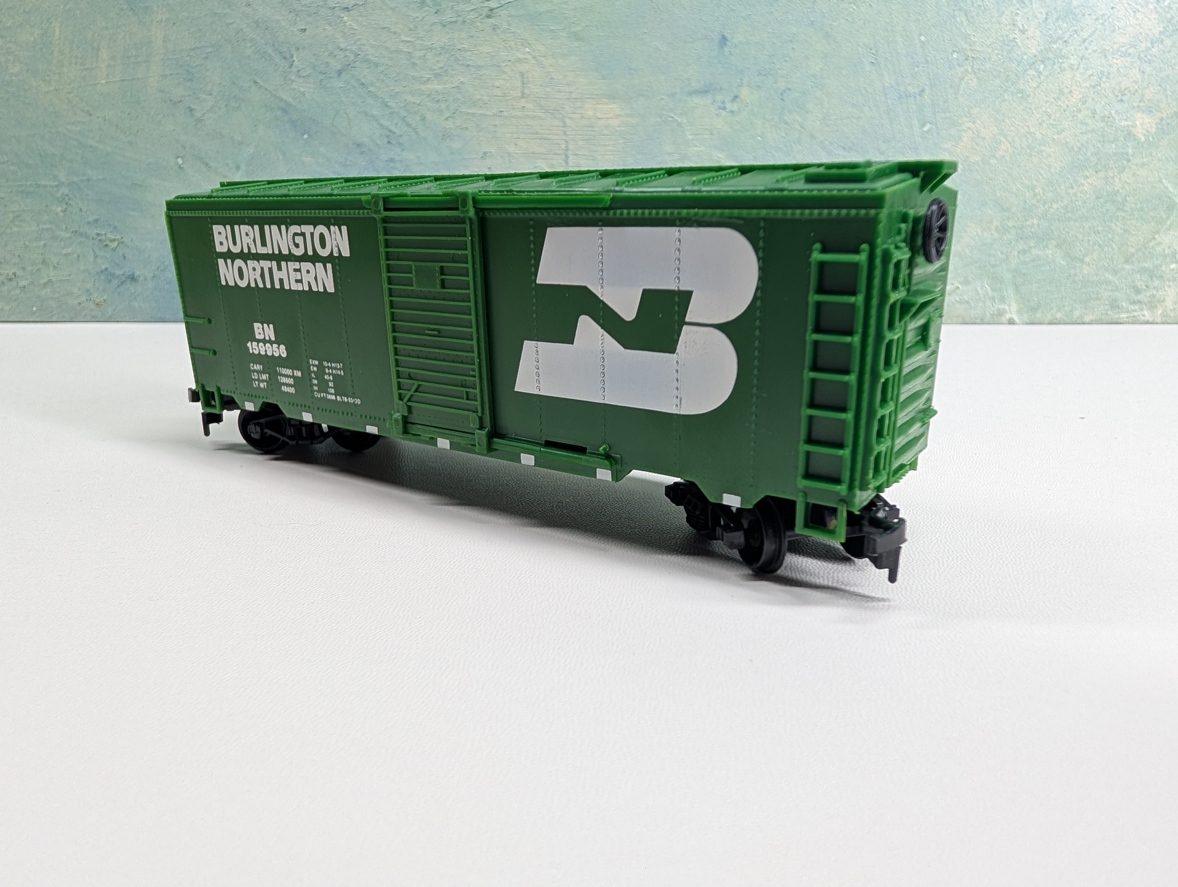 USED Life-Like HO Scale 40' Box Car Burlington Northern BN #159956