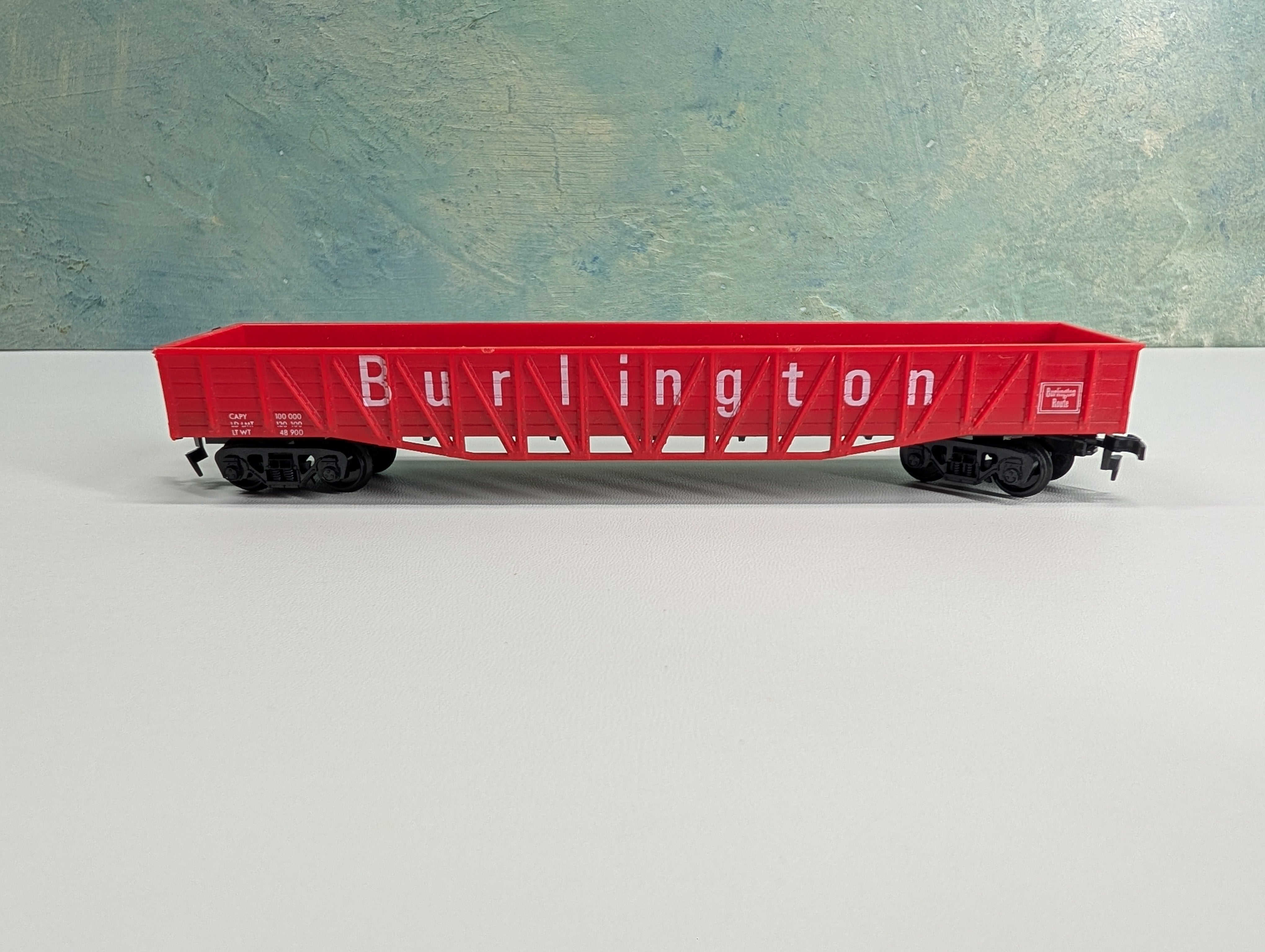 USED AHM HO Scale 50' Wooden OB Gondola Burlington CB&Q
