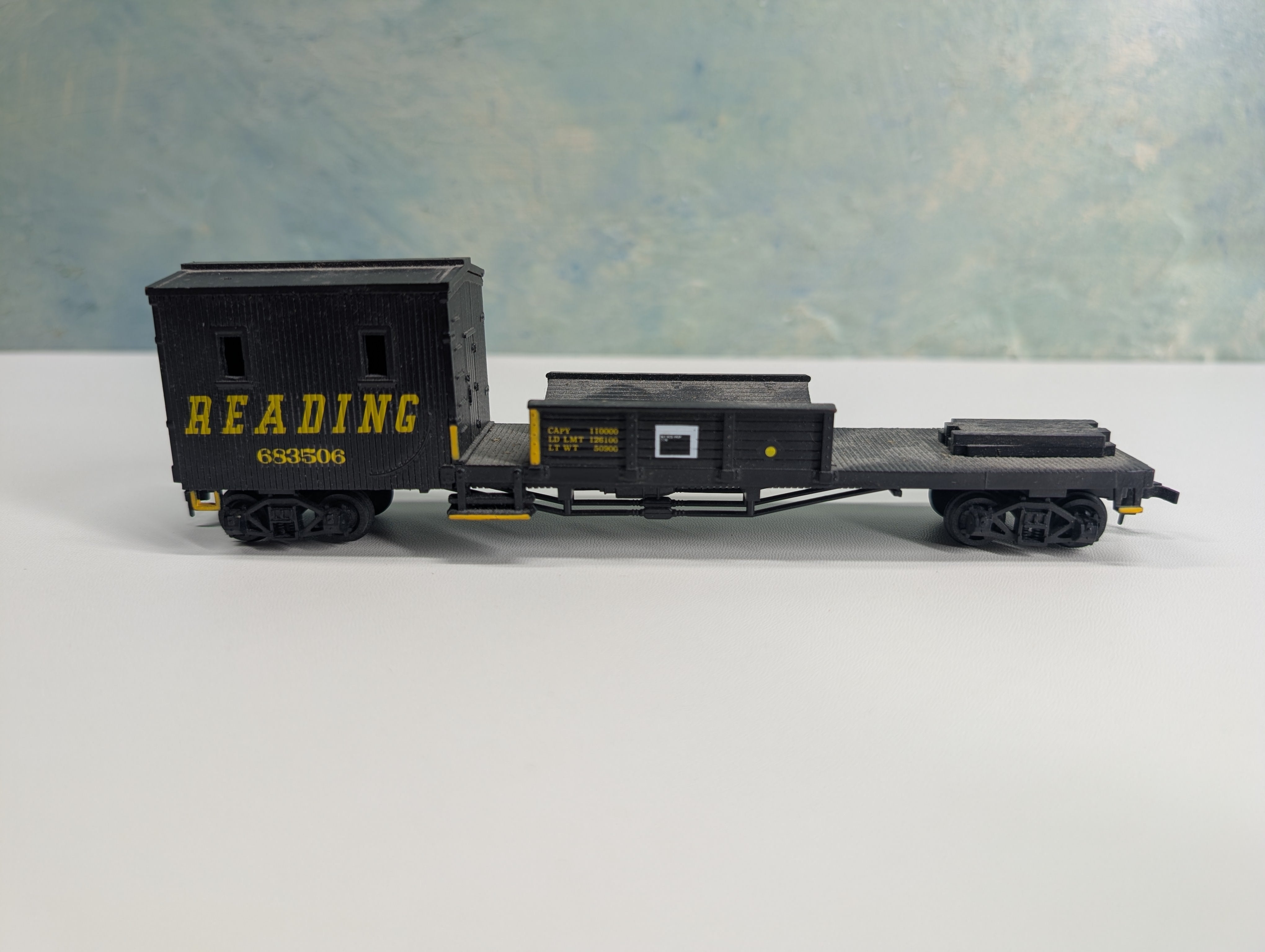 USED Bachmann HO Scale MOW Boom Tender Reading RDG #683506 Custom Decals