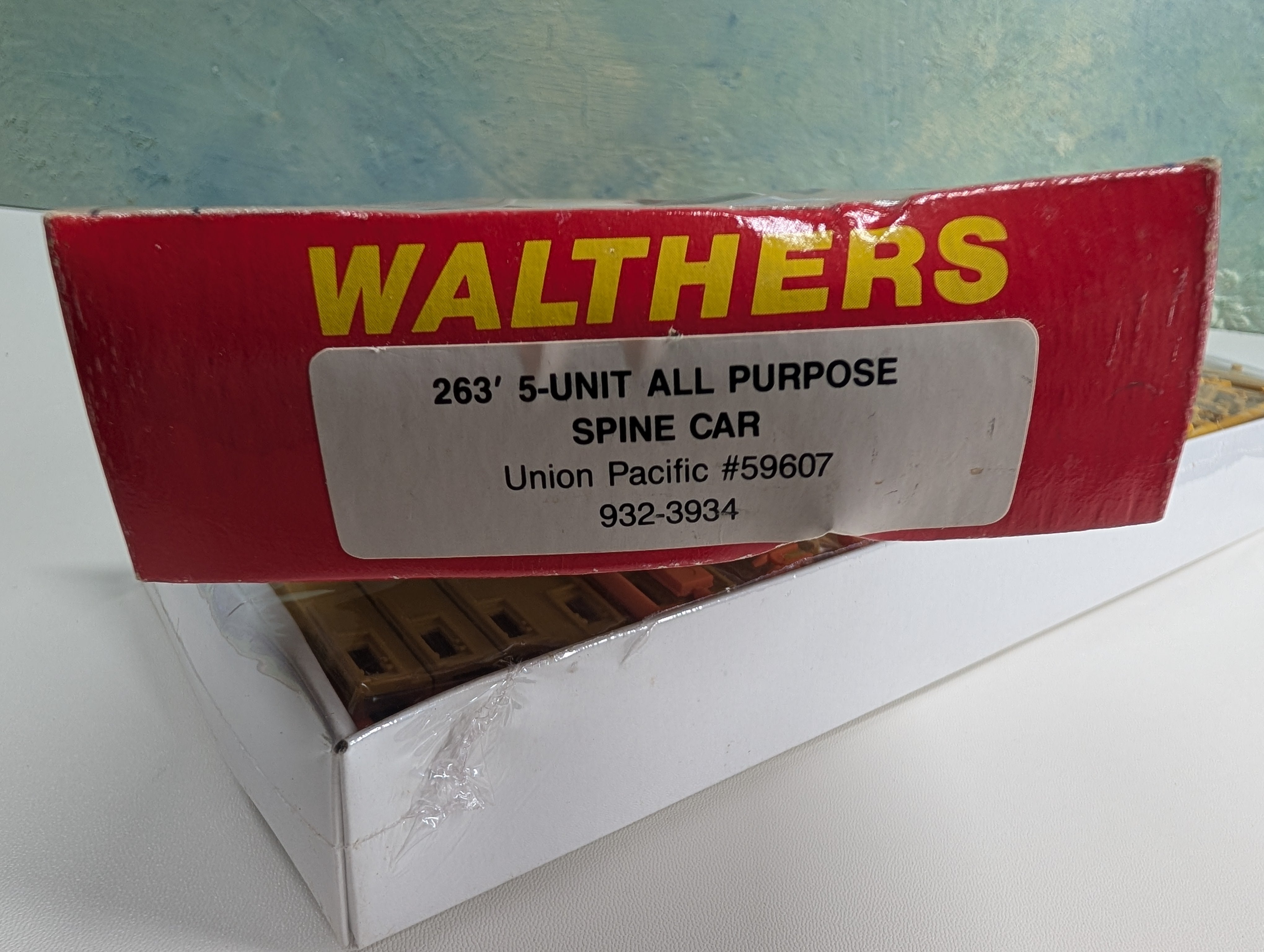 Walthers 932-3934 HO Scale 263' 5-Unit All Purpose Spine Car (SEALED) Union Pacific #59607 KIT
