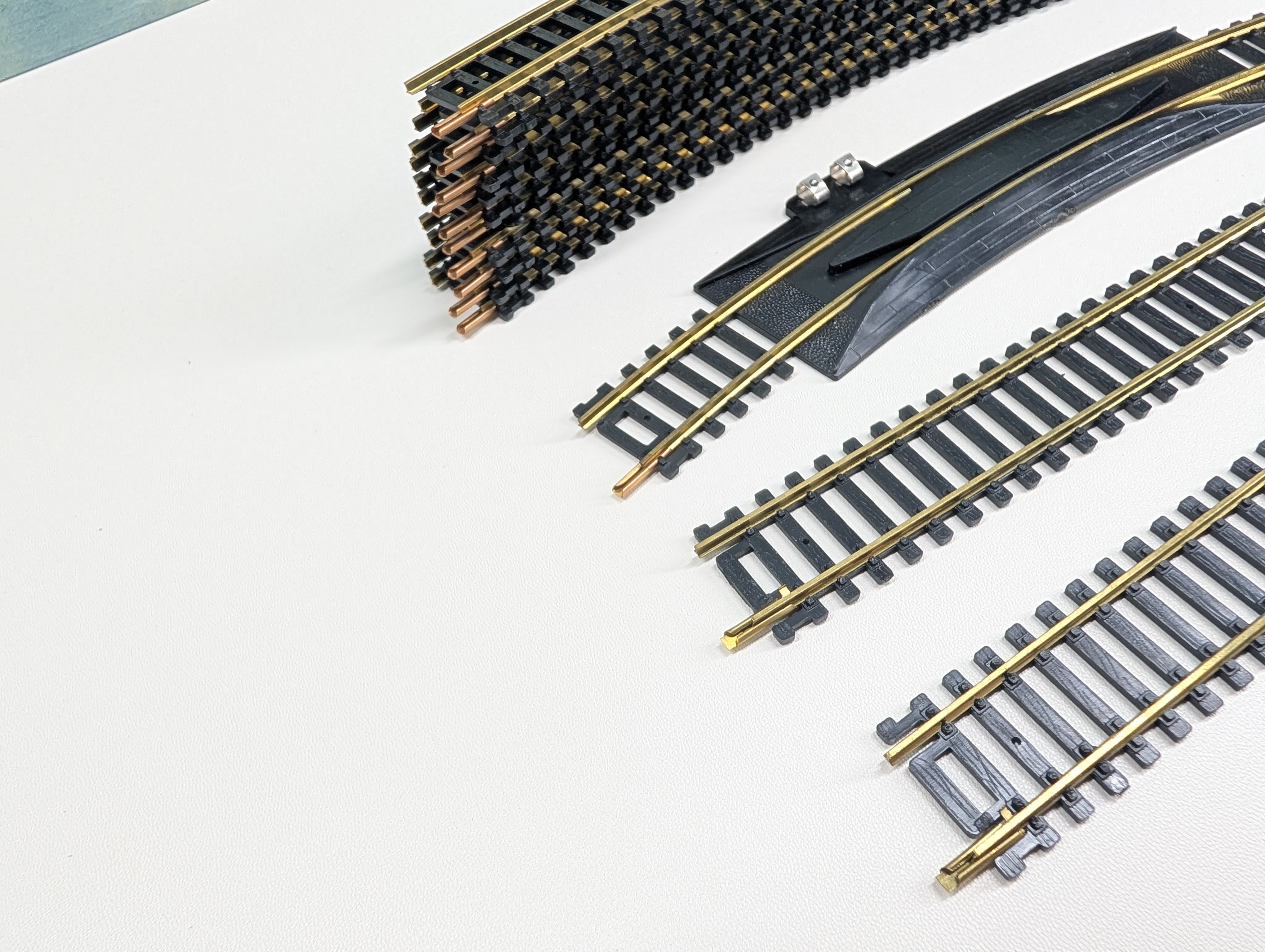USED Model Power HO Scale Oval Set of Code 100 Brass Track (14 pcs)