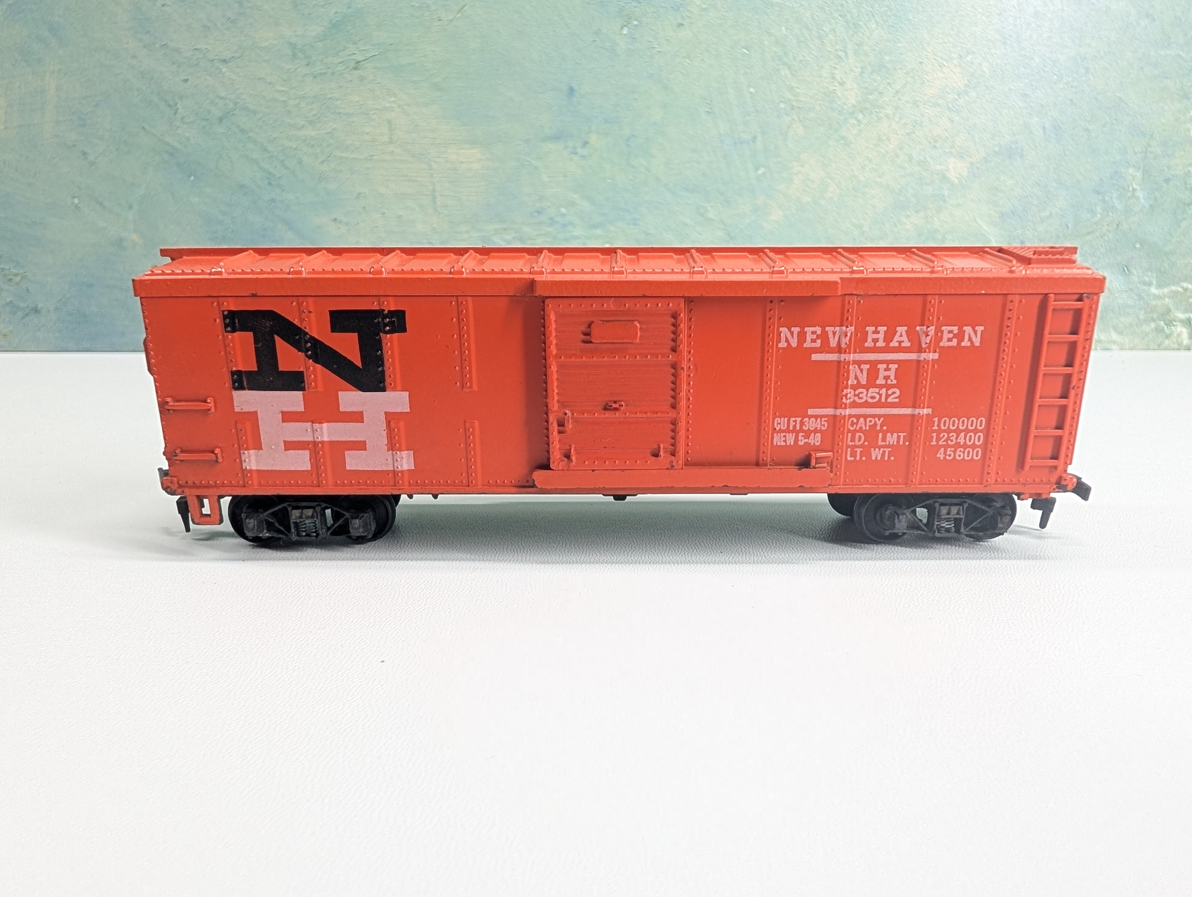 USED Gilbert HO Scale 40' Box Car New Haven NH #33512