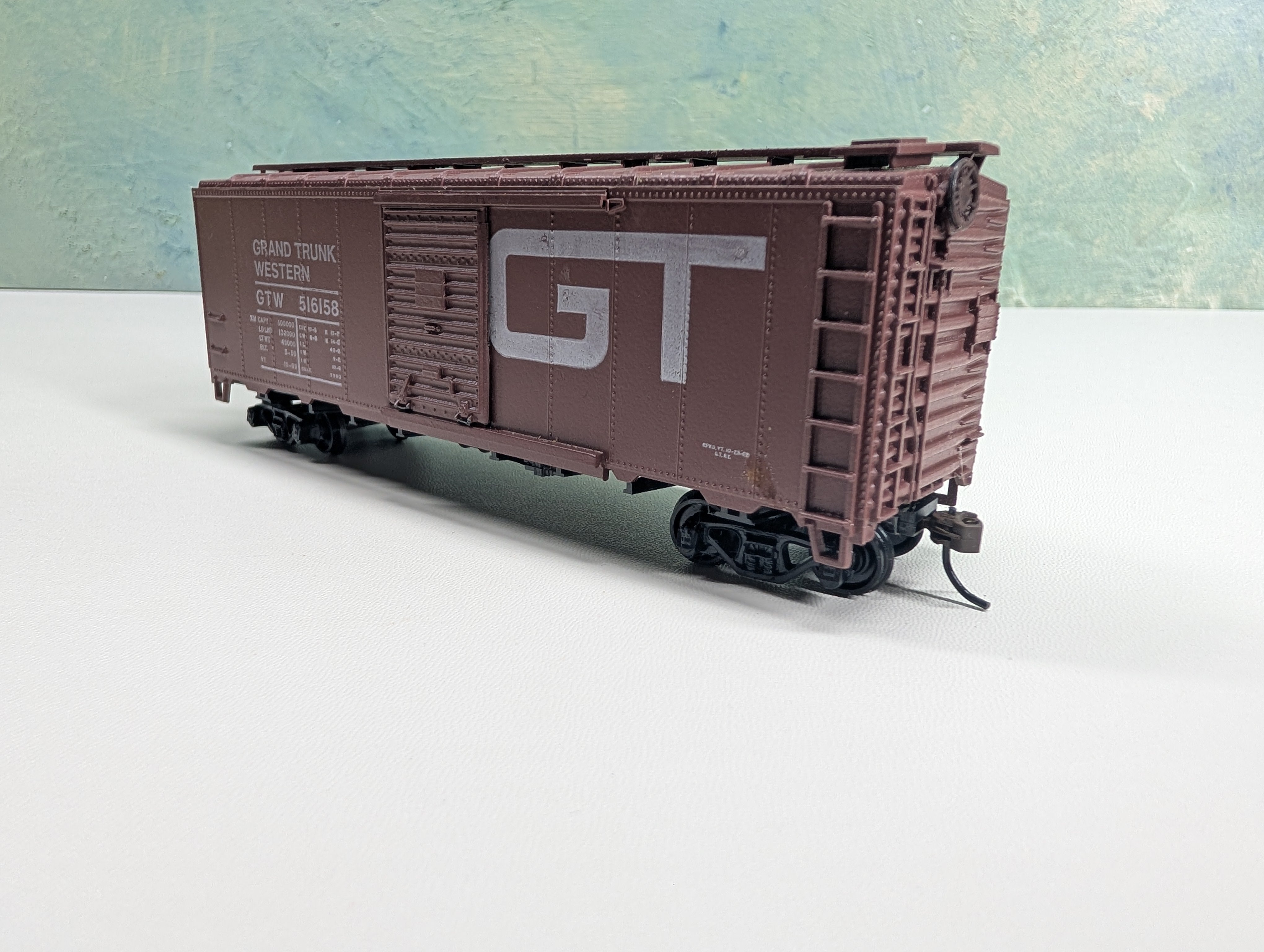 USED Athearn HO Scale 40' Box Car Grand Trunk Western GTW #516158