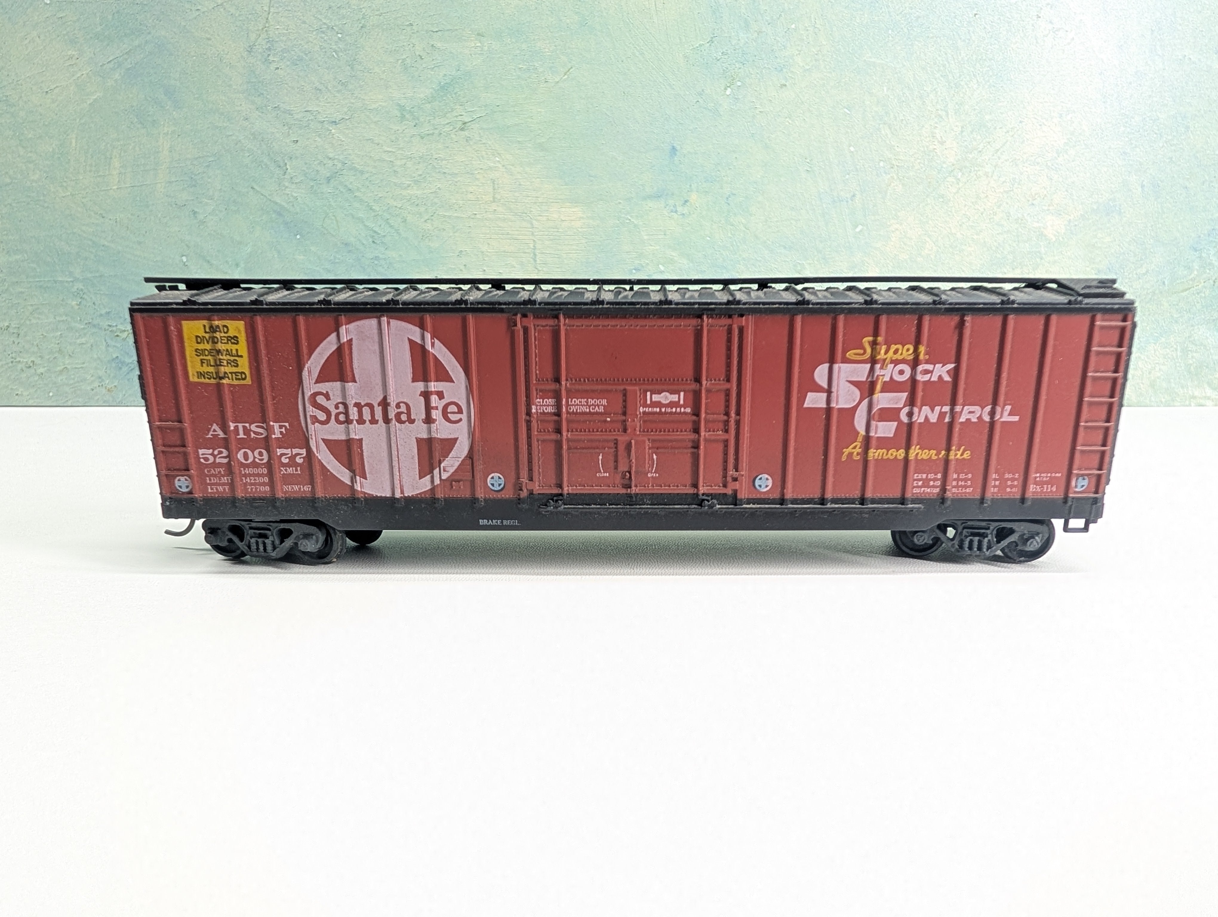 USED Athearn HO Scale 50' Box Car Santa Fe ATSF #520977