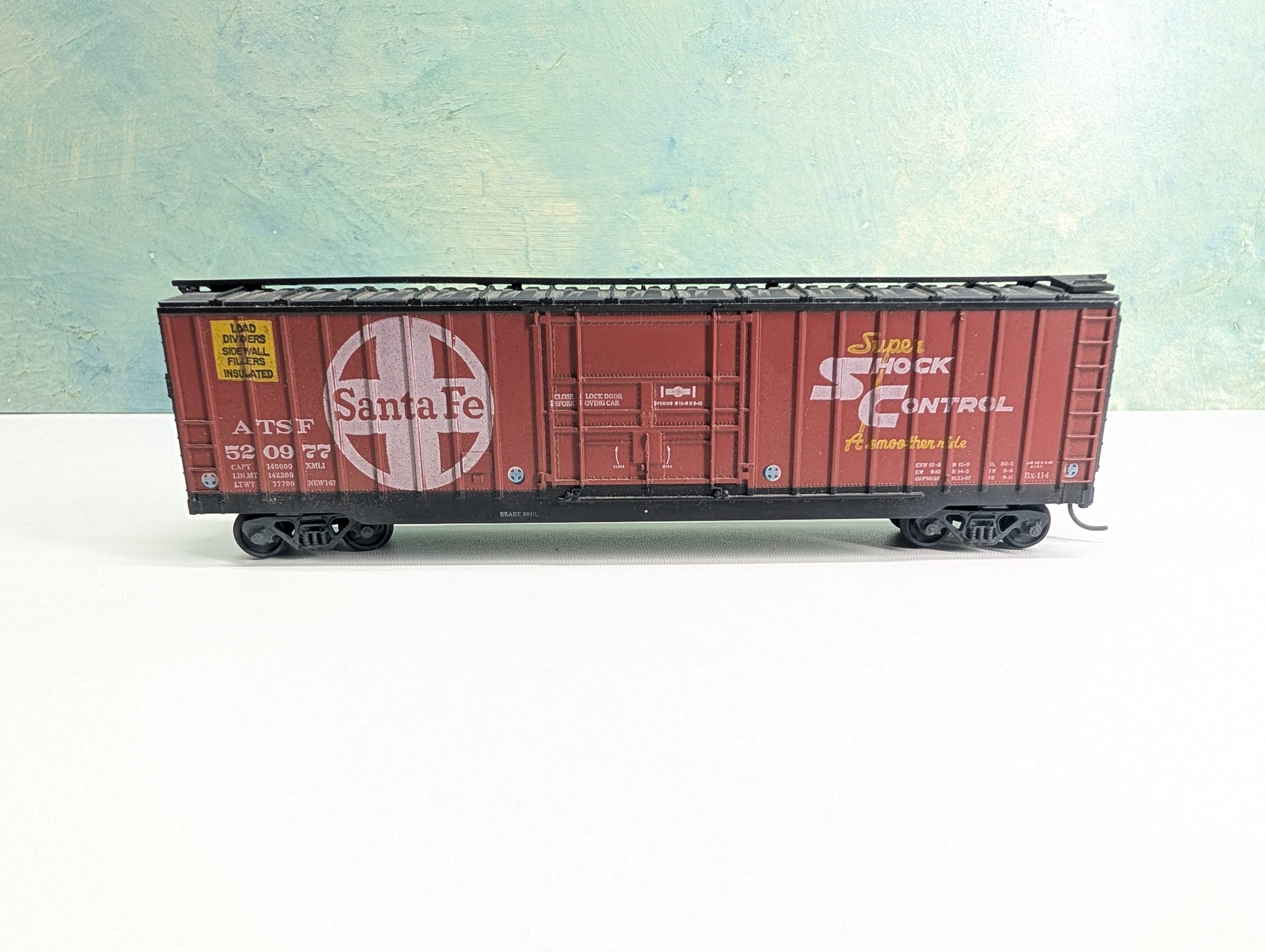 USED Athearn HO Scale 50' Box Car Santa Fe ATSF #520977