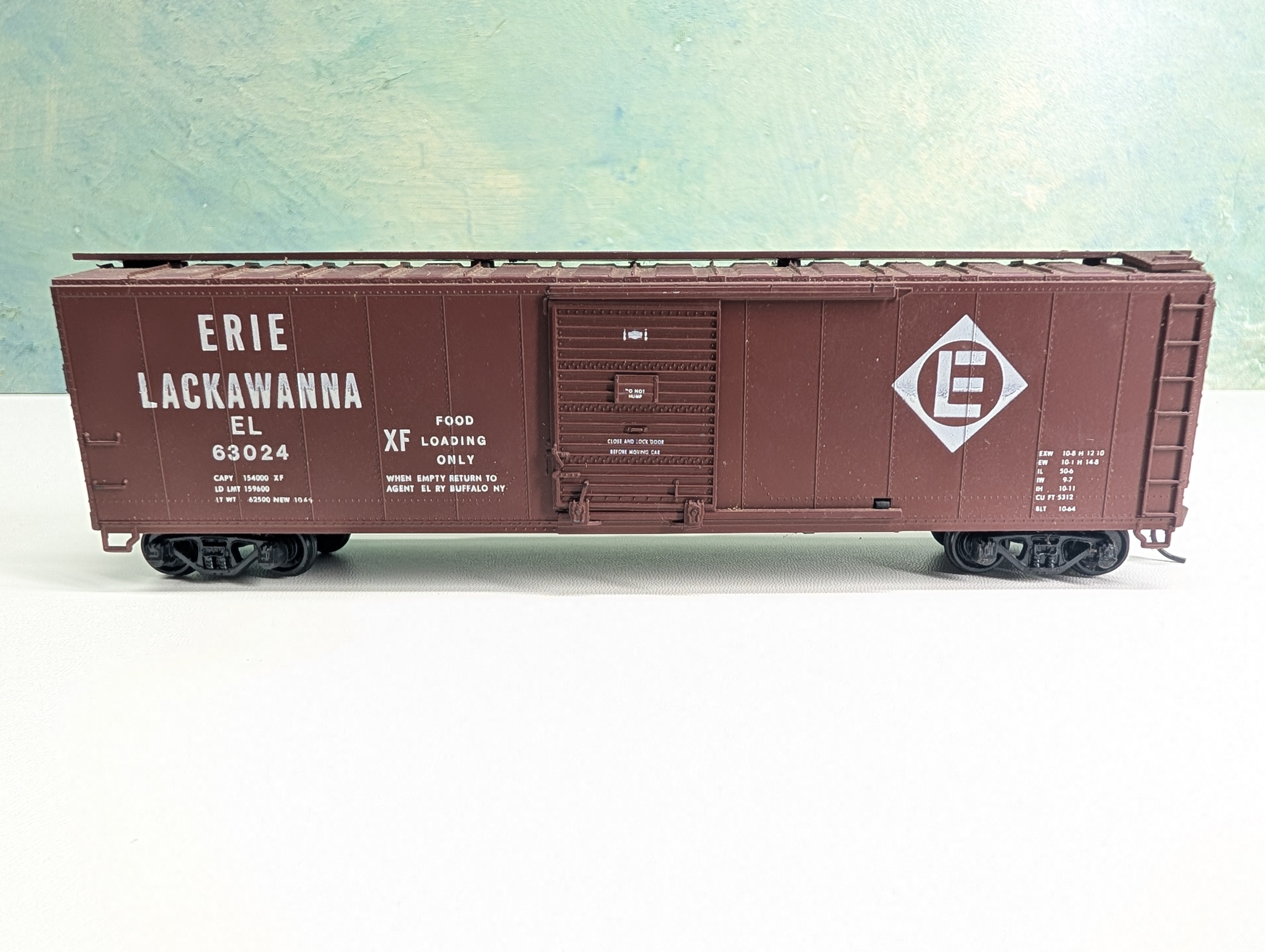 USED Athearn HO Scale 50' Box Car Erie Lackawanna EL #63024