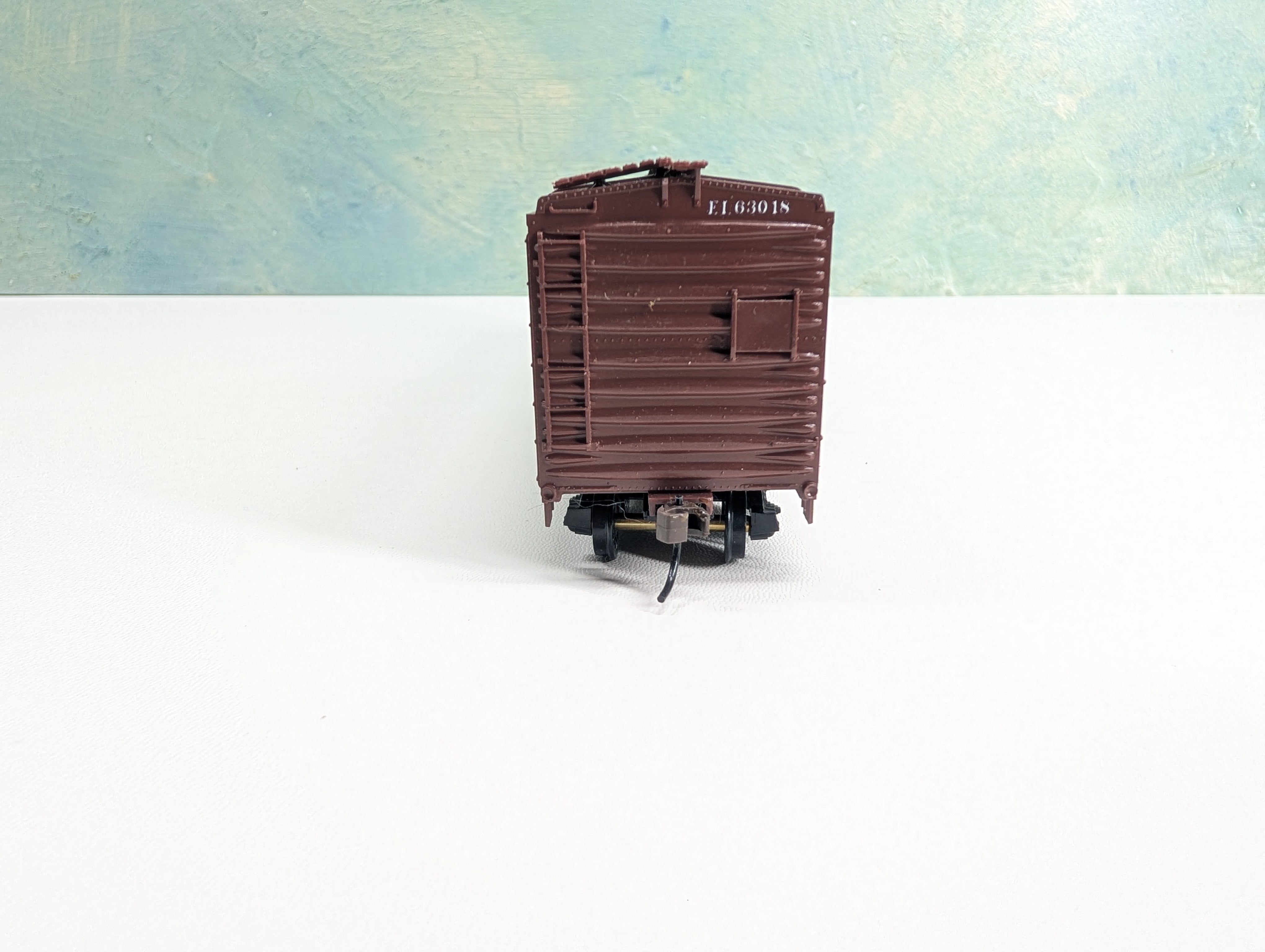 USED Bowser HO Scale 50' Box Car Erie Lackawanna EL #63018
