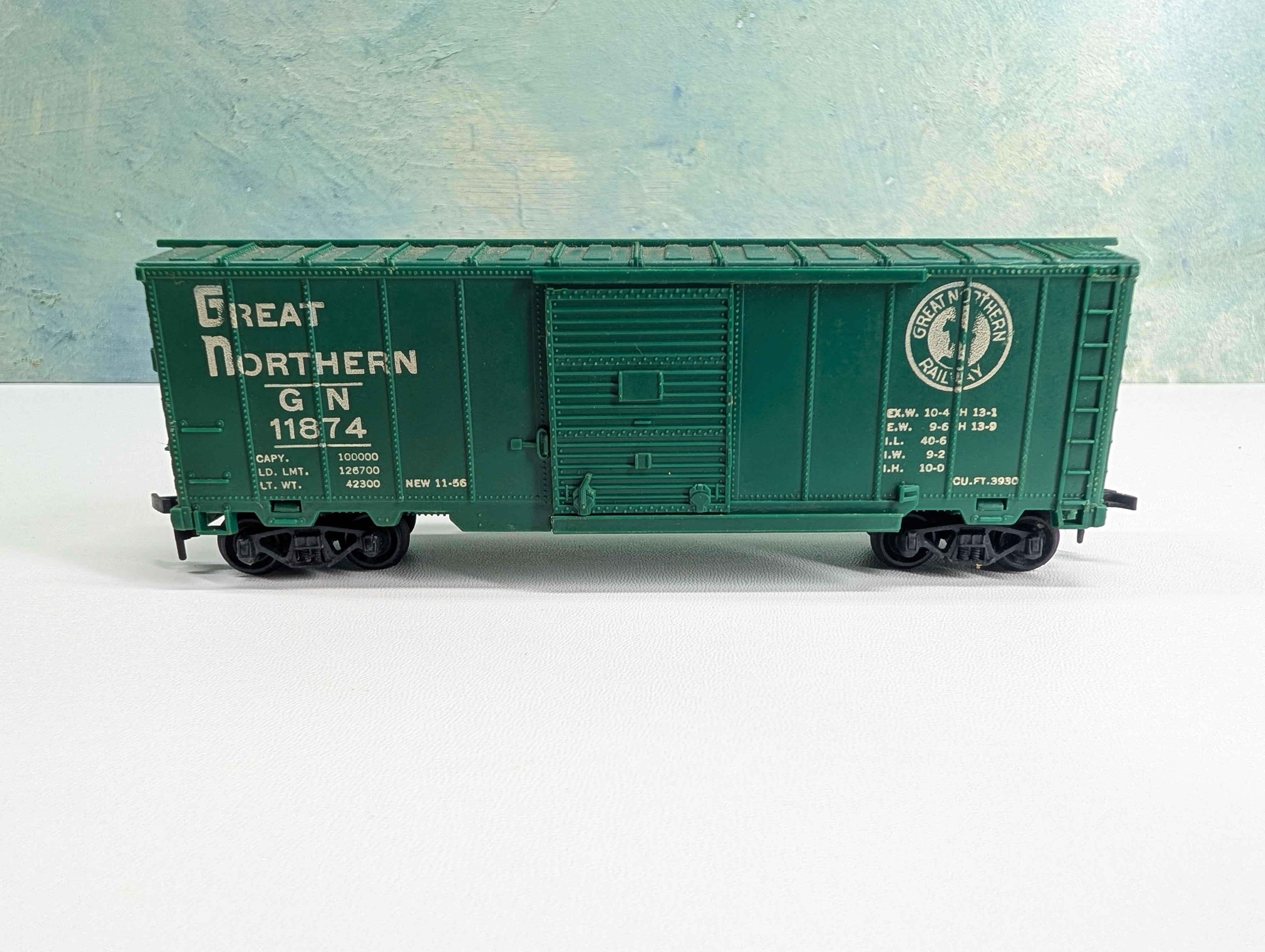 USED Marx HO Scale 40' Box Car Great Northern GN #11874