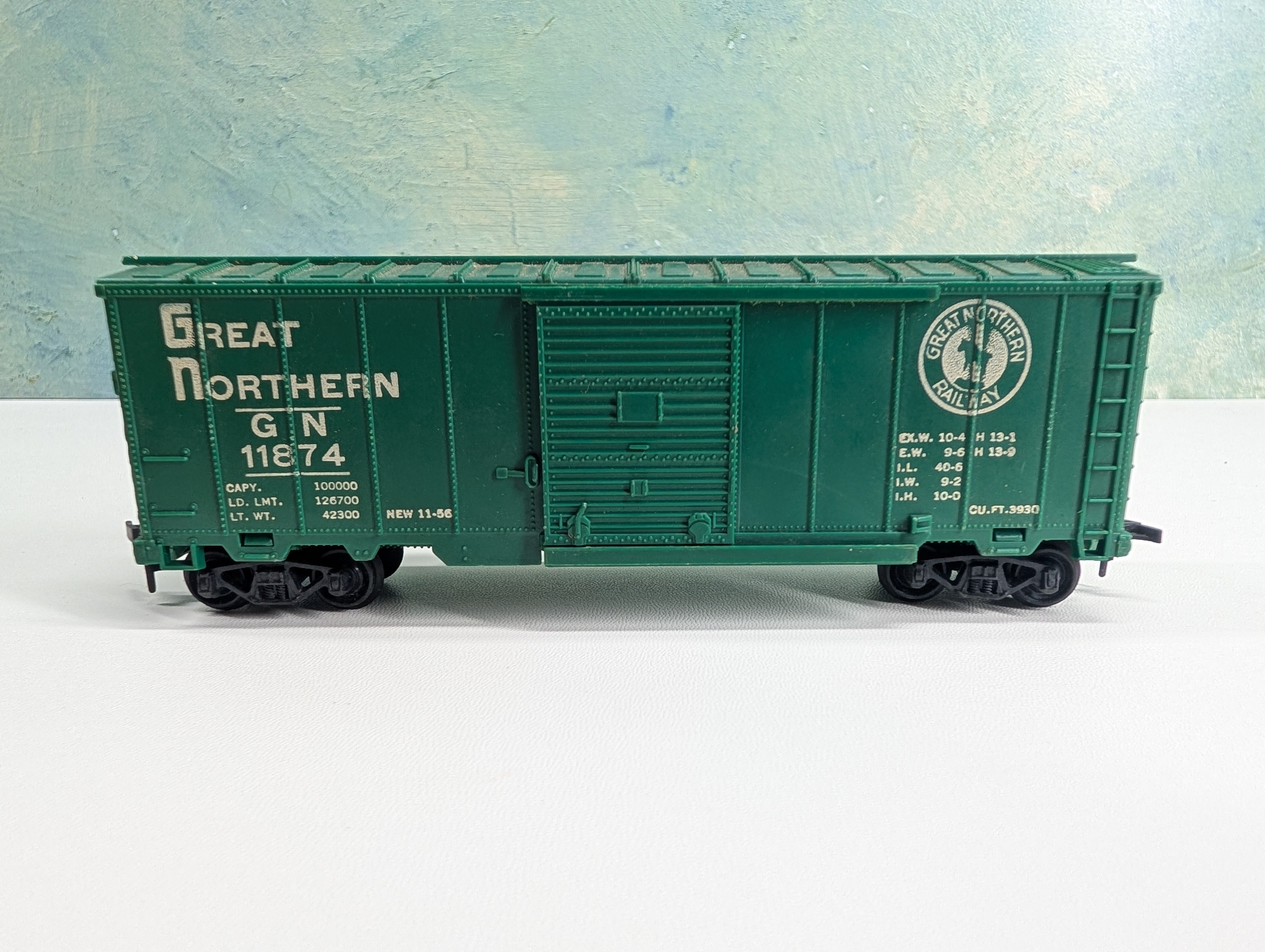 USED Marx HO Scale 40' Box Car Great Northern GN #11874