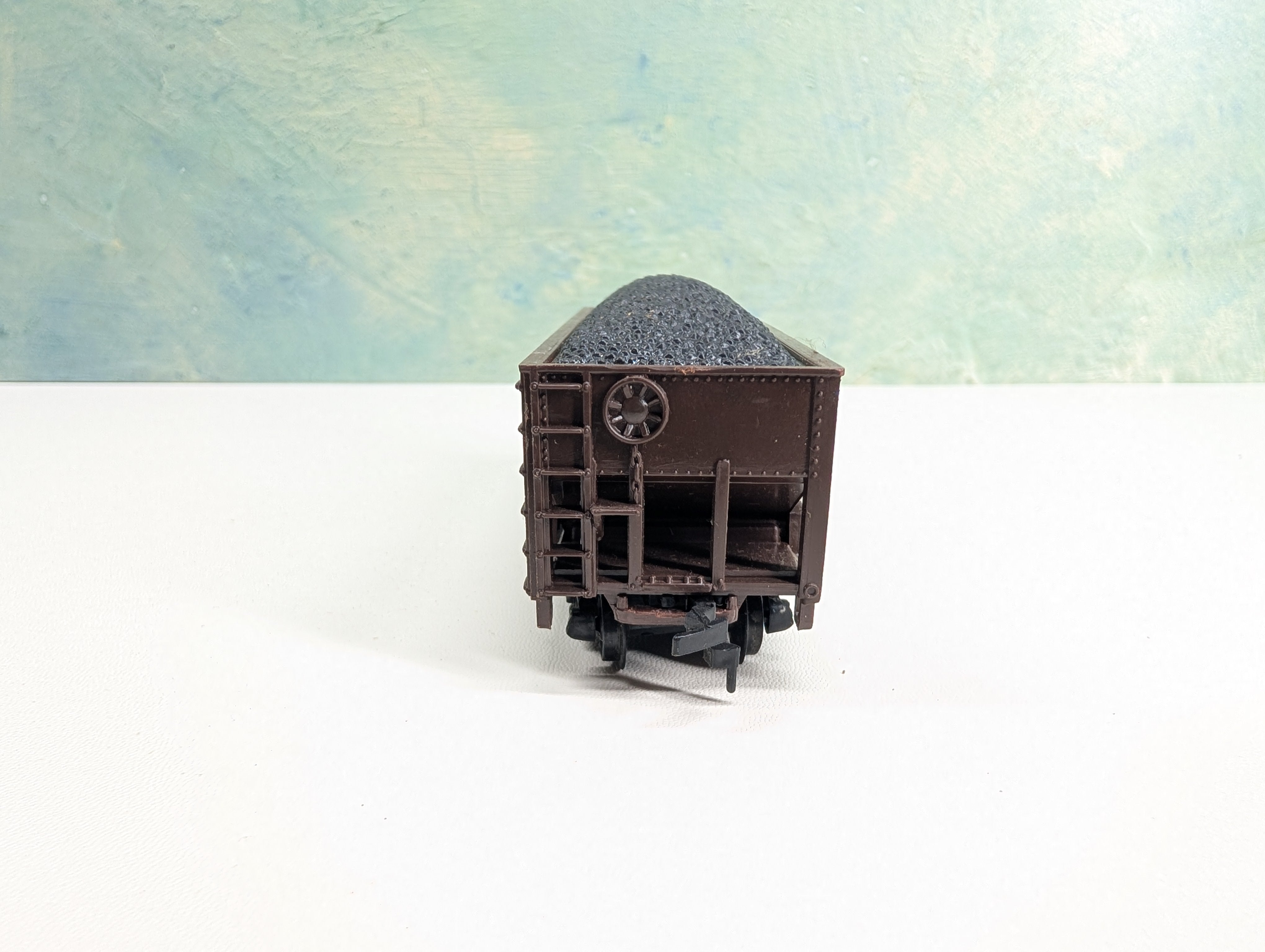USED Marx HO Scale 2 Bay Hopper w/ Coal Virginian VGN #28233