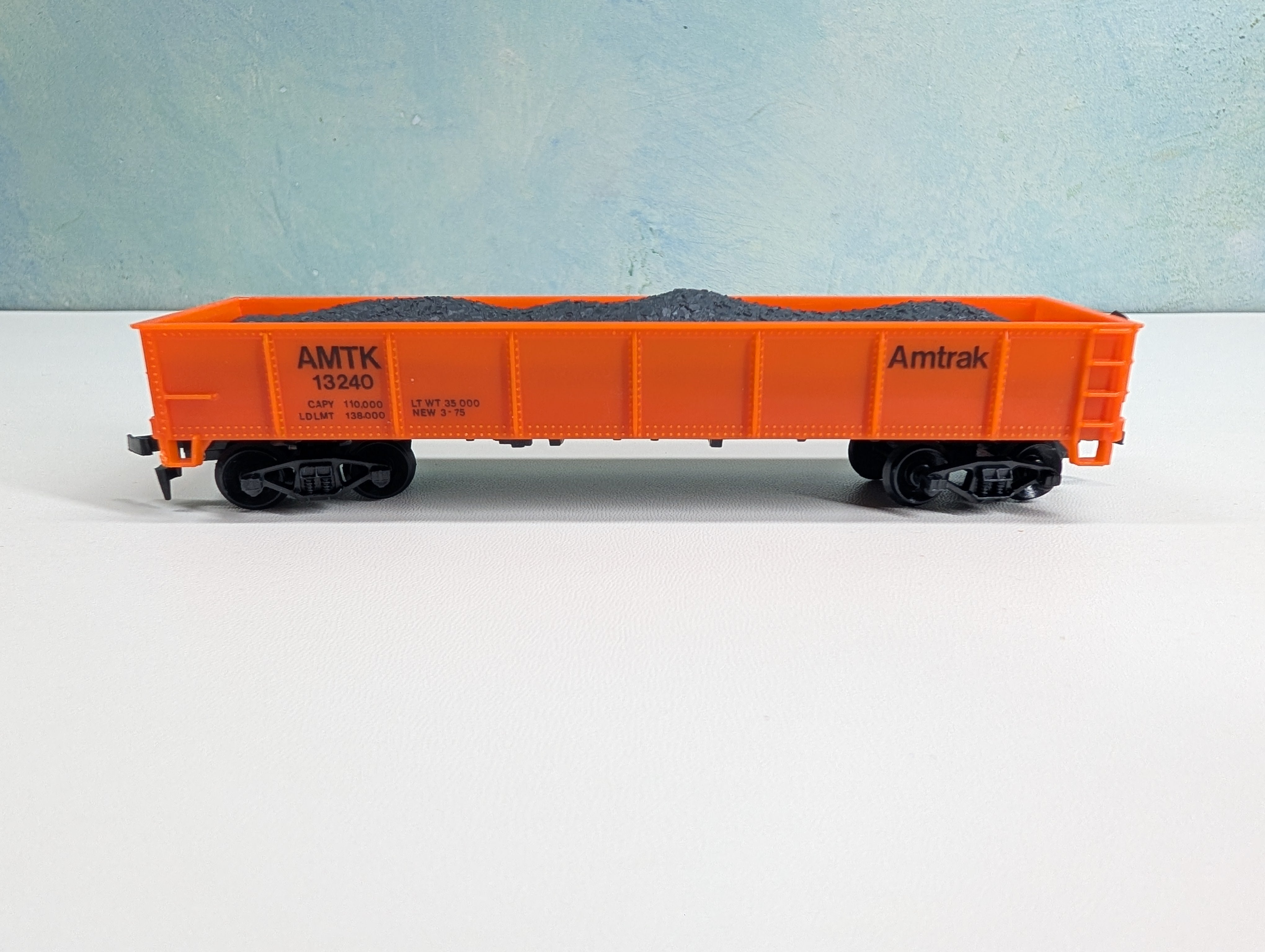 USED Life-Like HO Scale Gondola Amtrak AMTK #13240