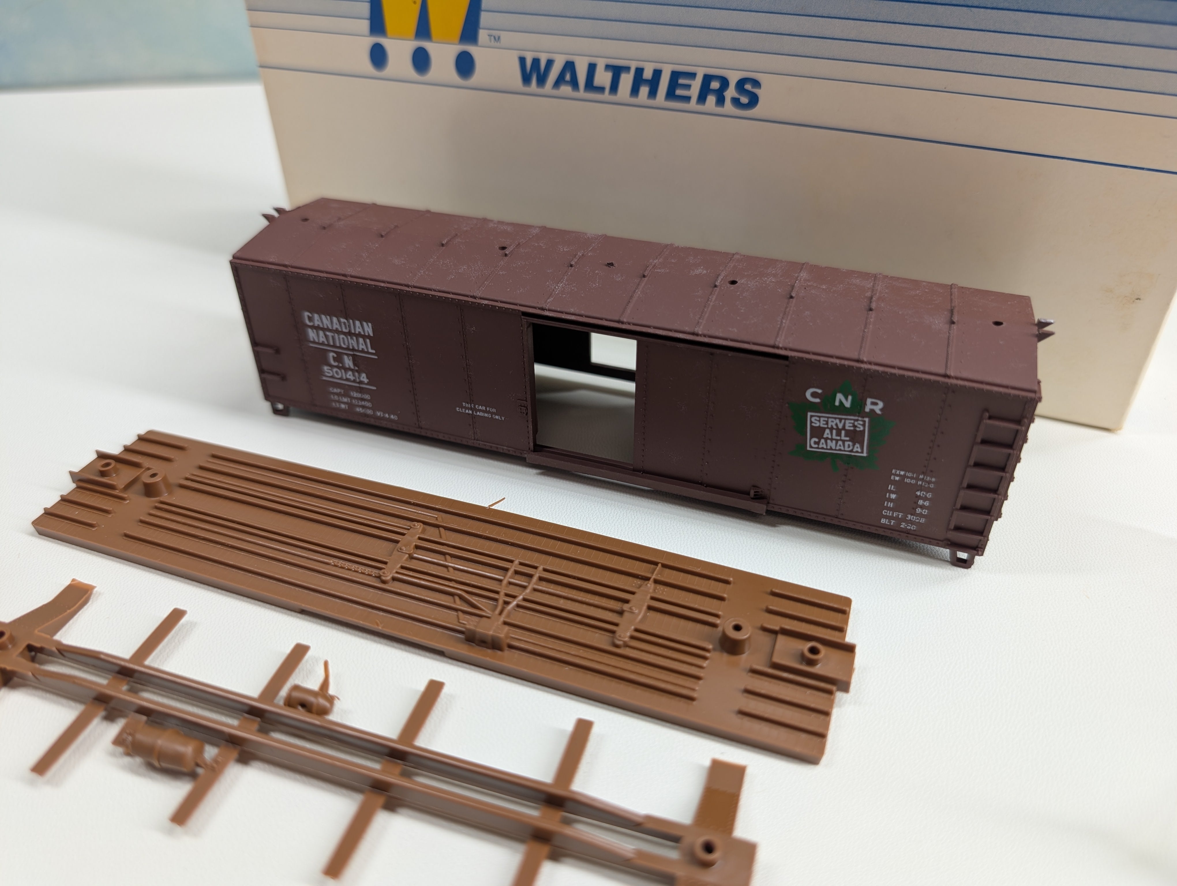 USED Walthers 932-3113 HO Scale 40' Steel Box Car Canadian National CN #501414