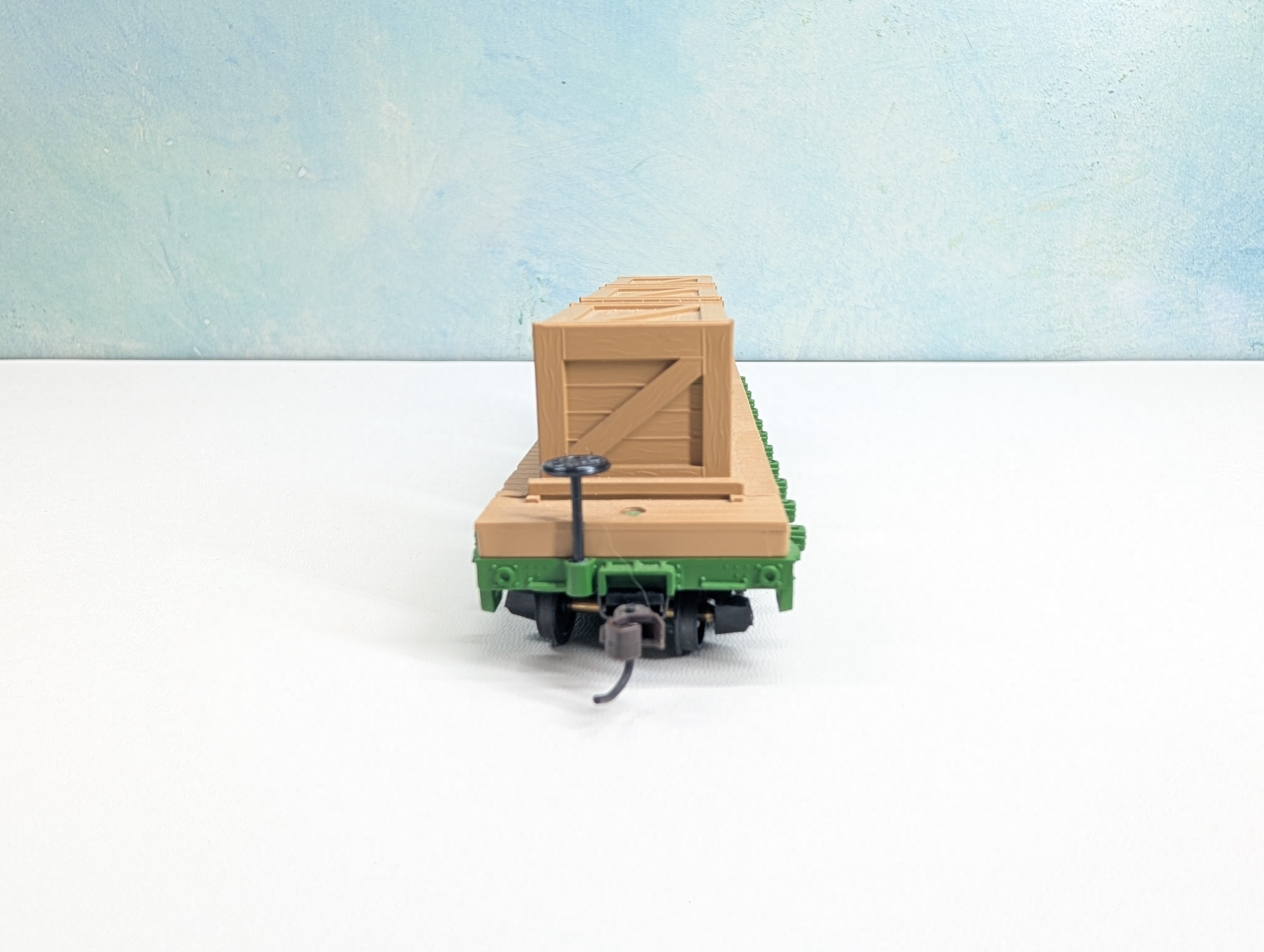 USED Mantua #727-021 HO Scale Flat Car w/ Crates Reading RDG #9311